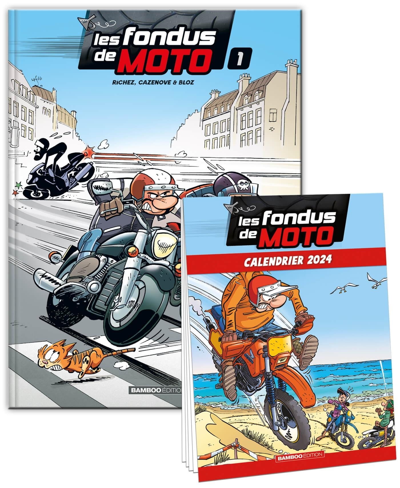 LES FONDUS DE MOTO - TOME 01 + CALENDRIER 2024 OFFERT