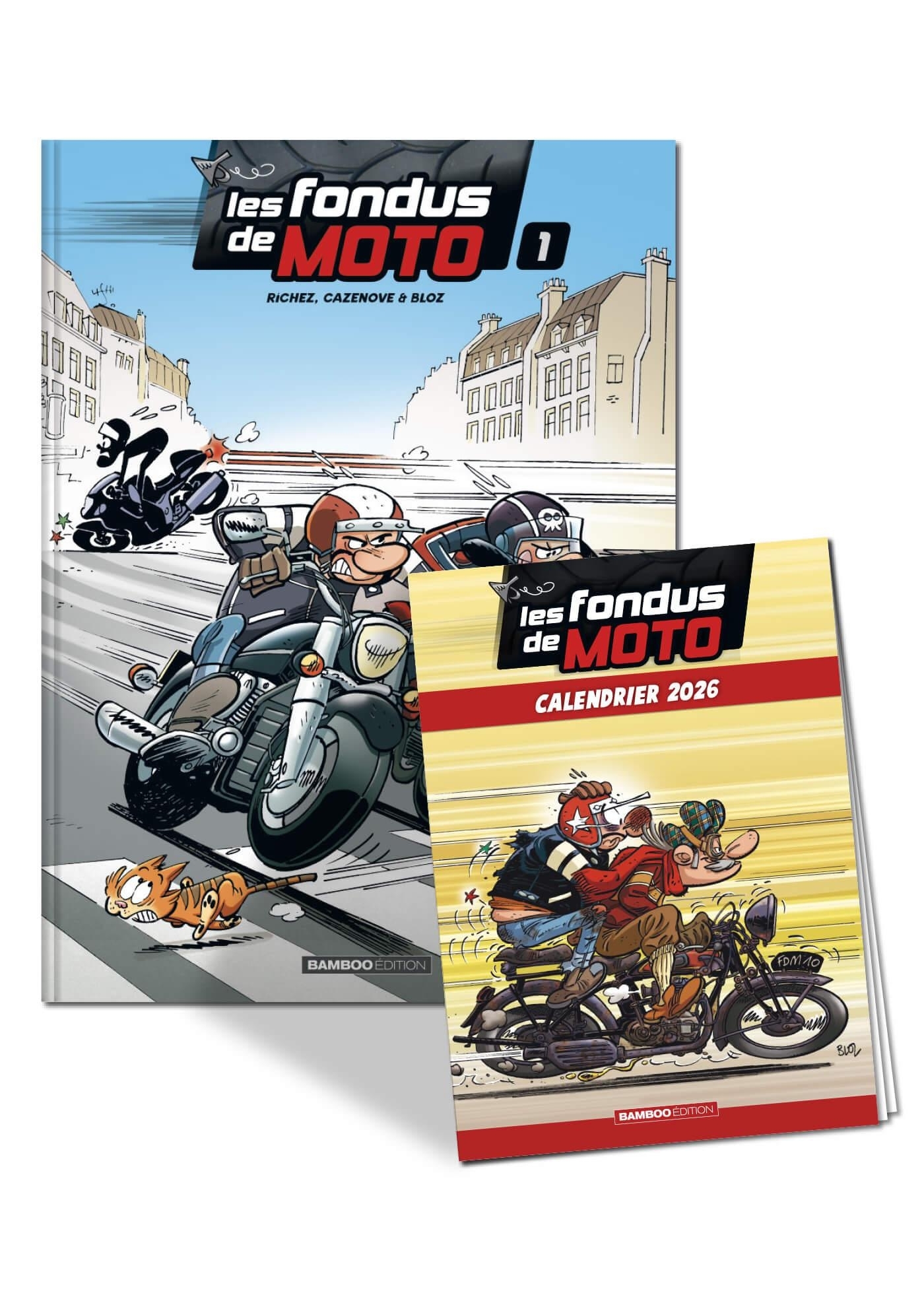 LES FONDUS DE MOTO - TOME 01 + CALENDRIER 2026 OFFERT