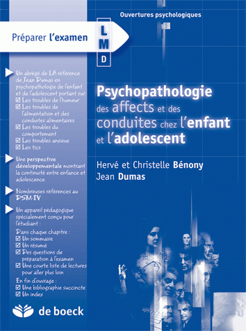 PSYCHOPATHO DES AFFECTS ET DES CONDUITES CHEZ L'ENFANT ET L'ADOLESCENT (PE)