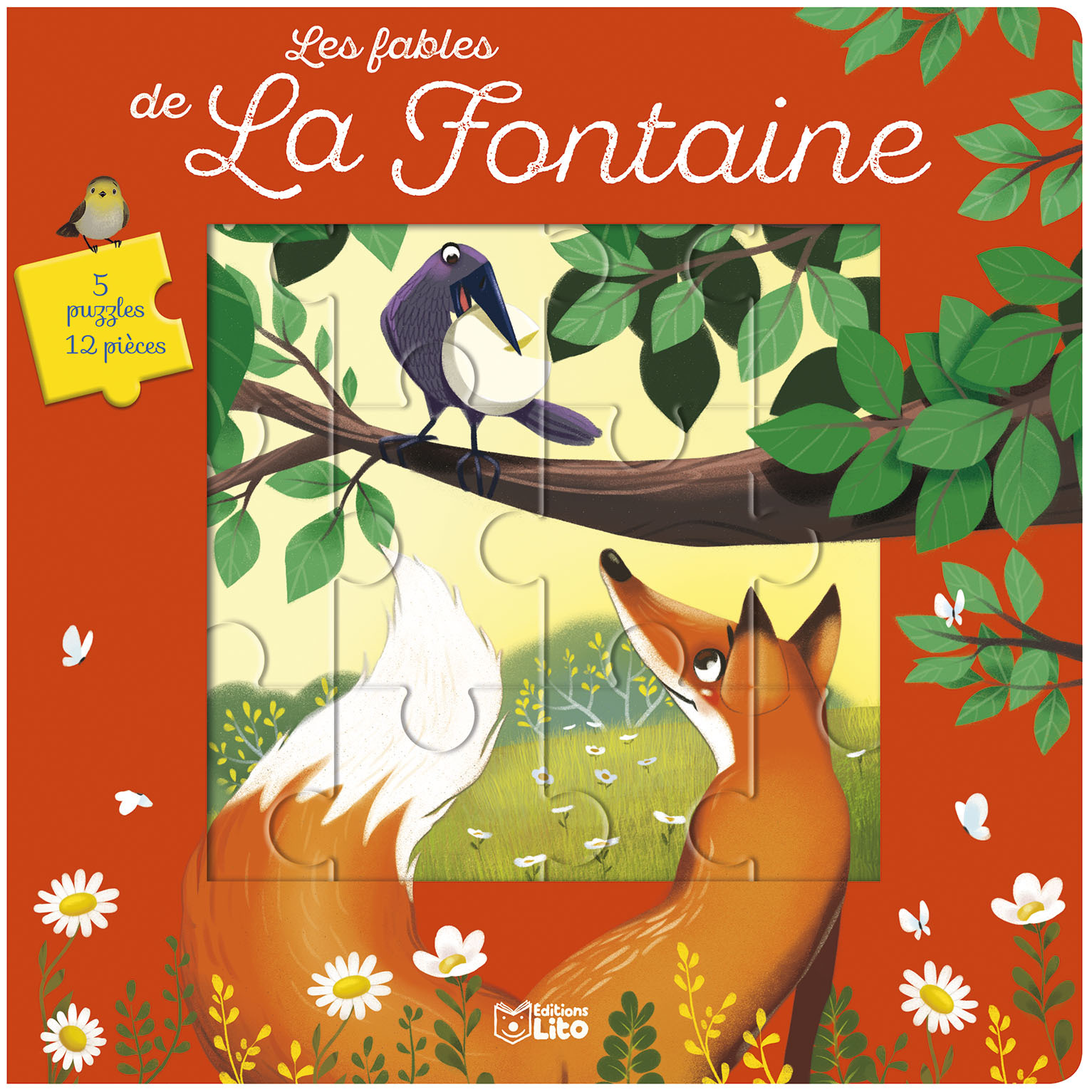 FABLES DE FONTAINE LIVRE PUZZLE 12 PIECES