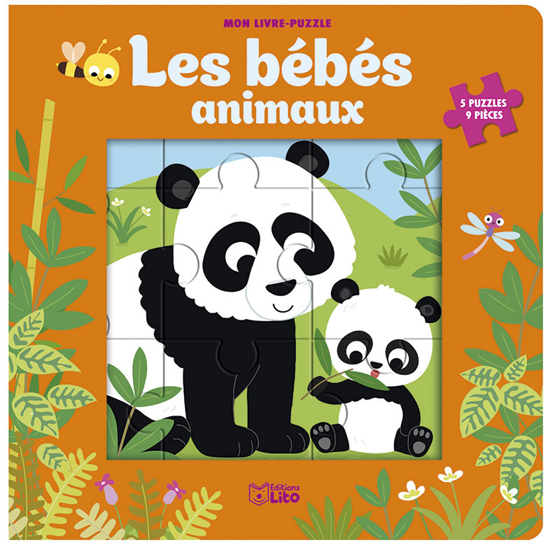 BEBES ANIMAUX - LIVRE PUZZLE 9P