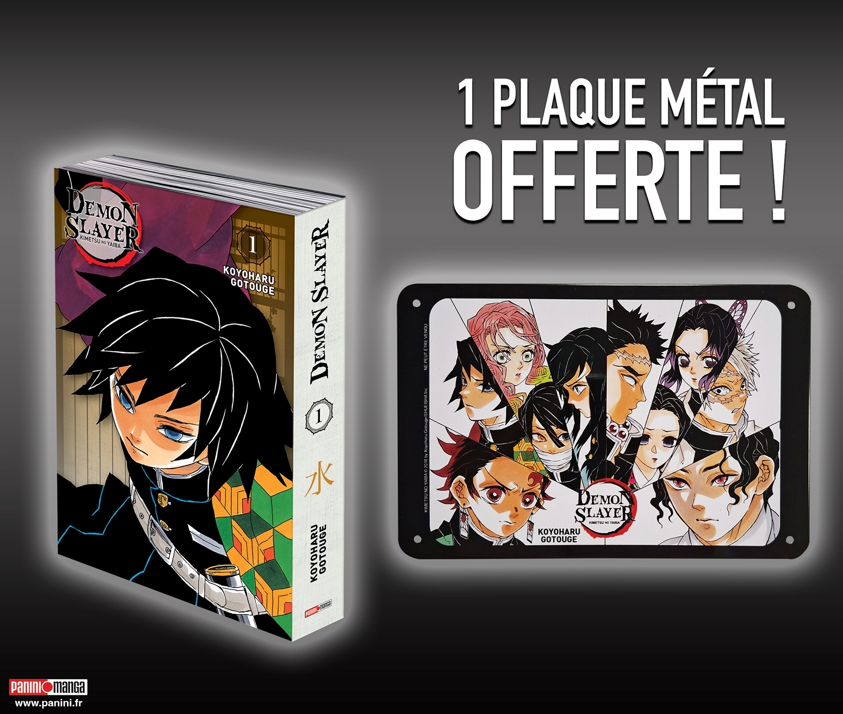 DEMON SLAYER - EDITION PILIER T01 (+ PLAQUE METAL OFFERTE)