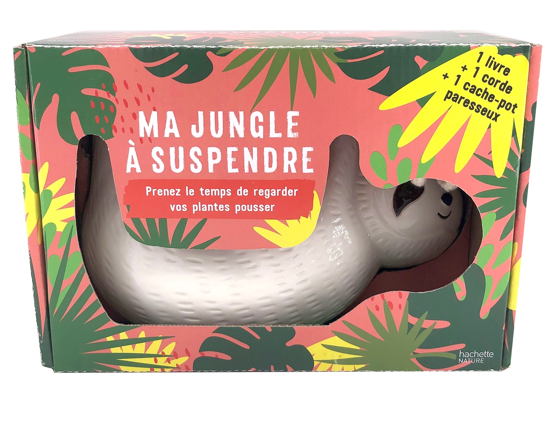 COFFRET MA JUNGLE A SUSPENDRE - PRENEZ LE TEMPS DE REGARDER VOS PLANTES POUSSER
