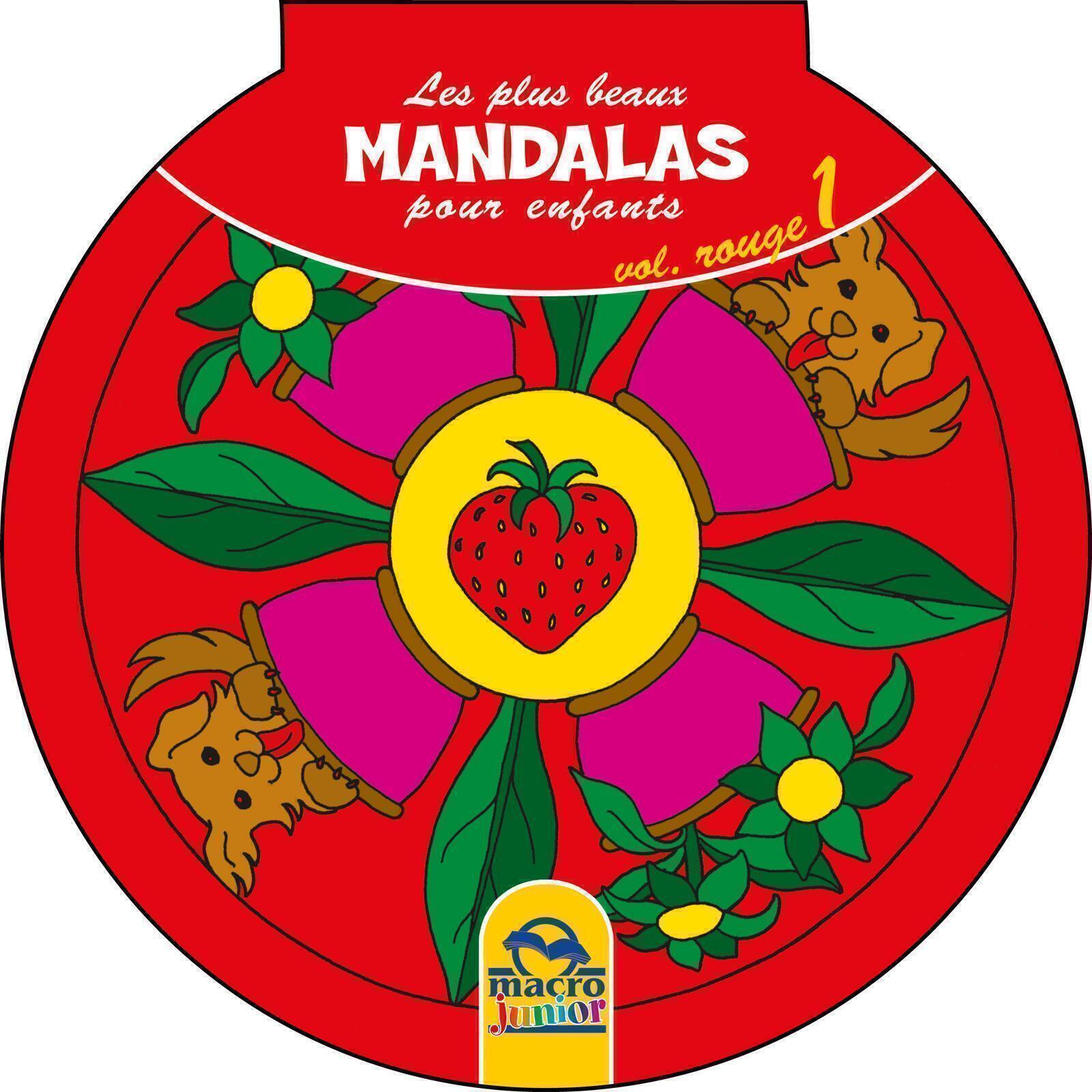 PLUS BEAUX MANDALAS POUR LES ENFANTS - VOL ROUGE 1