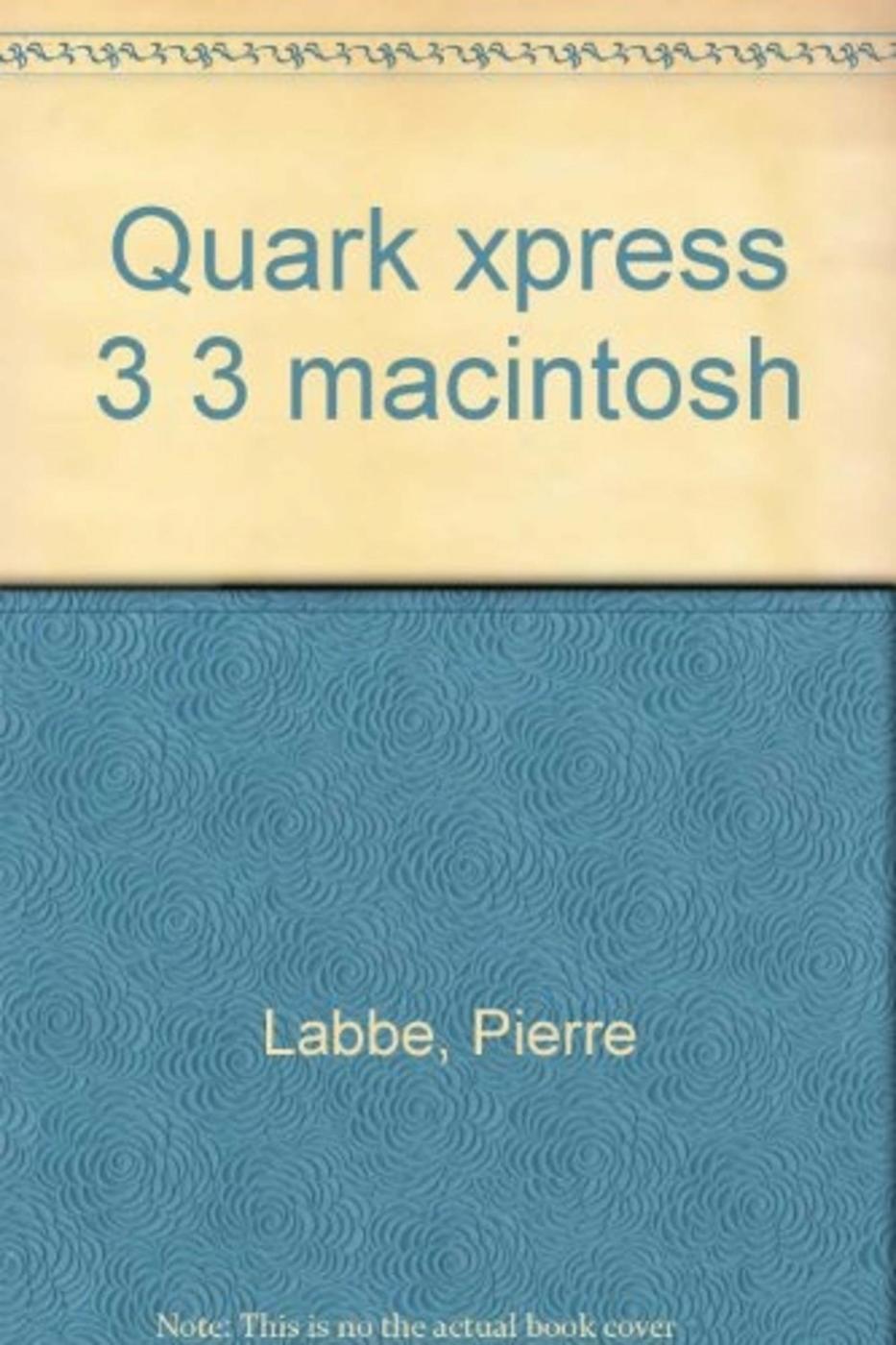 QUARK XPRESS 3 3 MACINTOSH