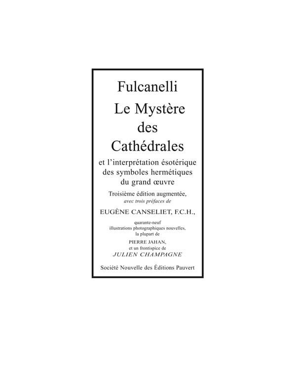 MYSTERE DES CATHEDRALES