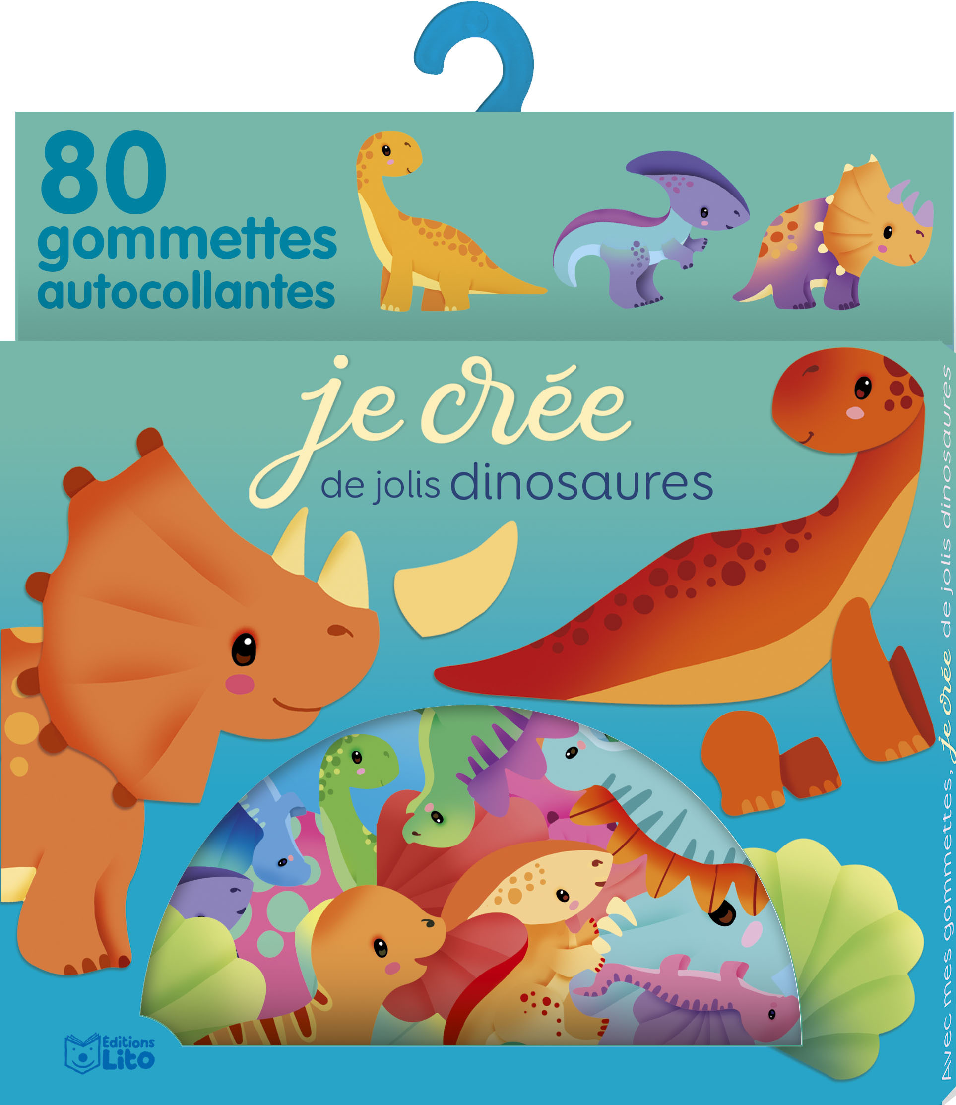 80 GOMMETTES JE CREE DE JOLIS DINOSAURES