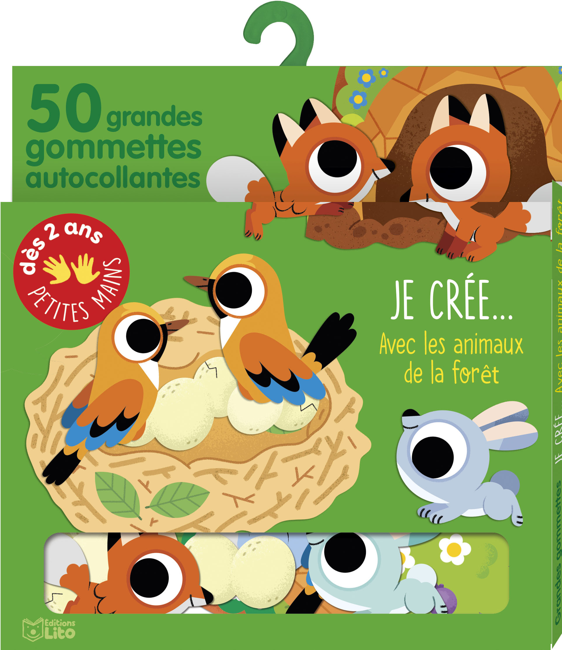 60 GRANDES GOMMETTES PETITES MAINS JE CREE AVEC LES ANIMAUX DE LA FORET