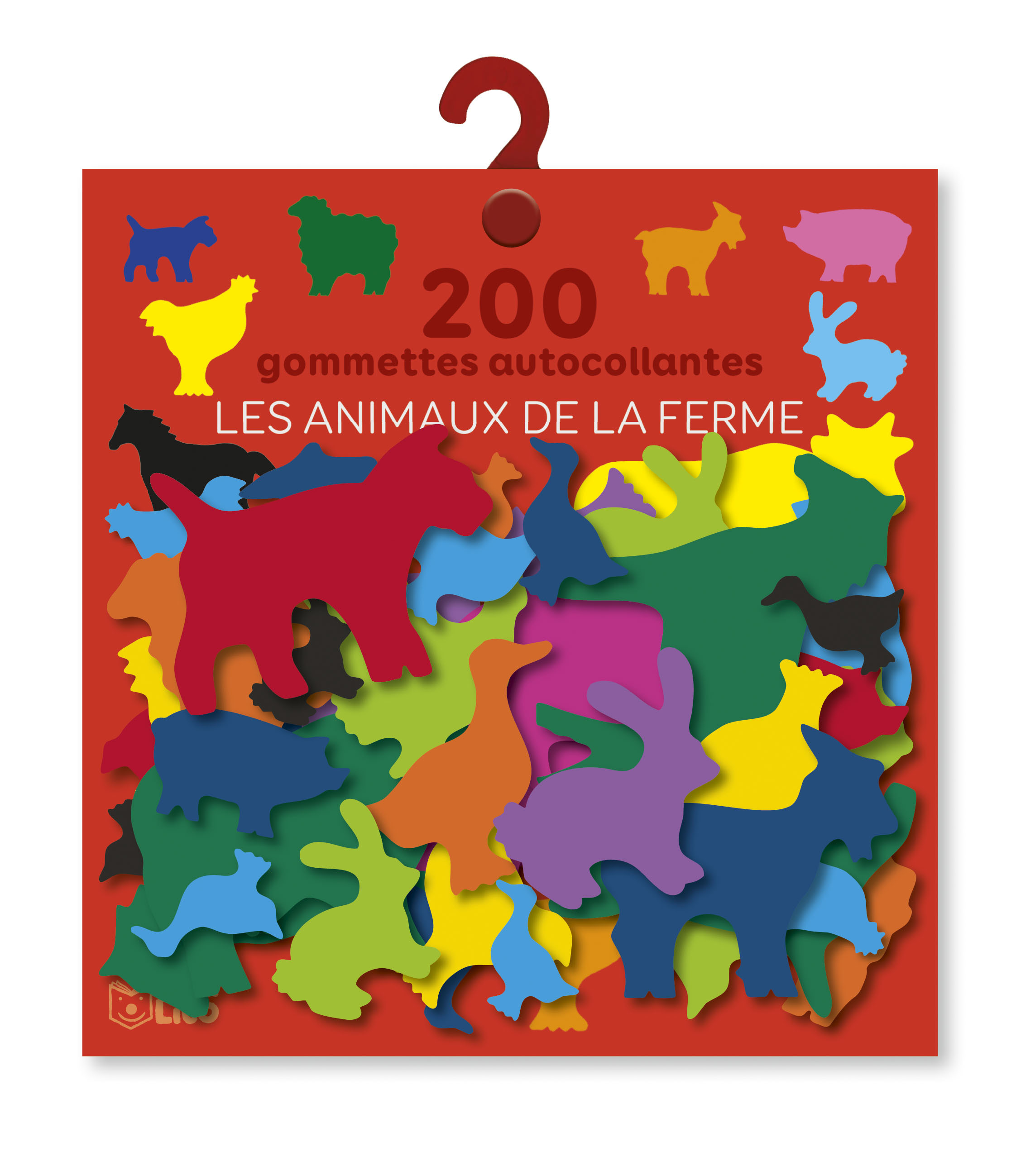 200 GOMMETTES MATERNELLE - ANIMAUX DE LA FERME