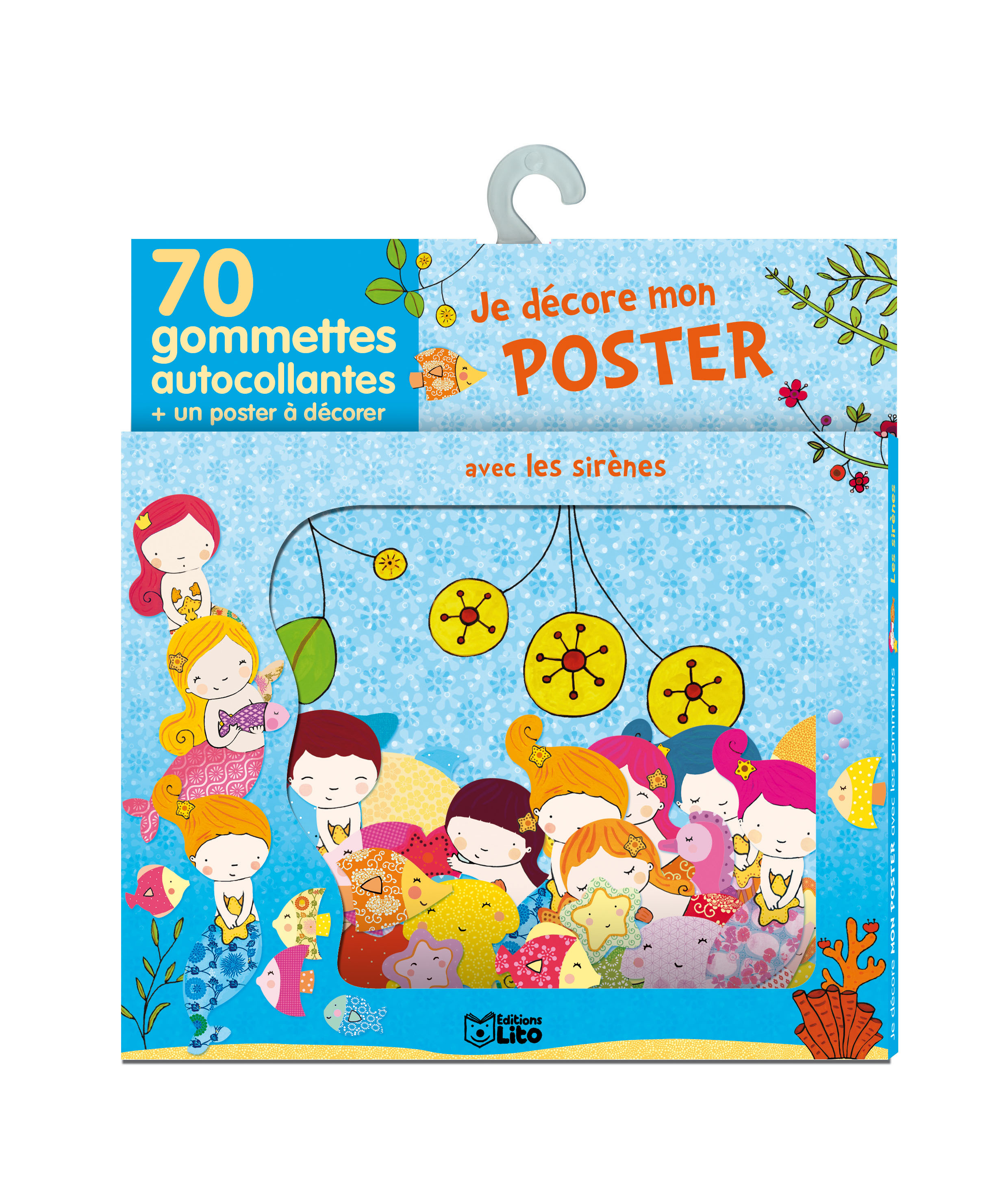 JE DECORE MON POSTER AVEC LES GOMMETTES : LES SIRENES