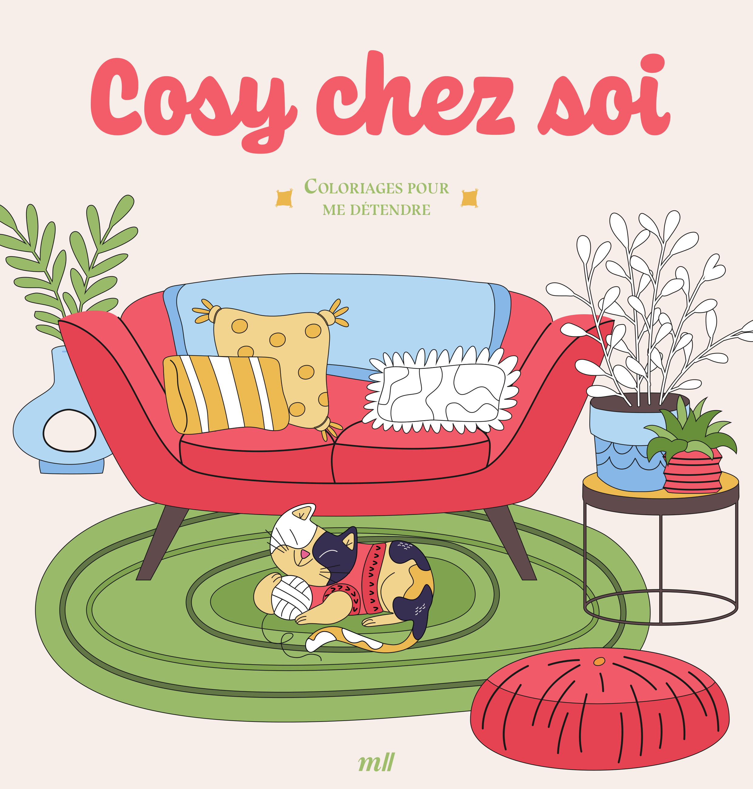 COSY CHEZ SOI - COLORIAGES POUR ME DETENDRE - 48 COLORIAGES D´ART-THERAPIE POUR ME DETENDRE ET M´EVA