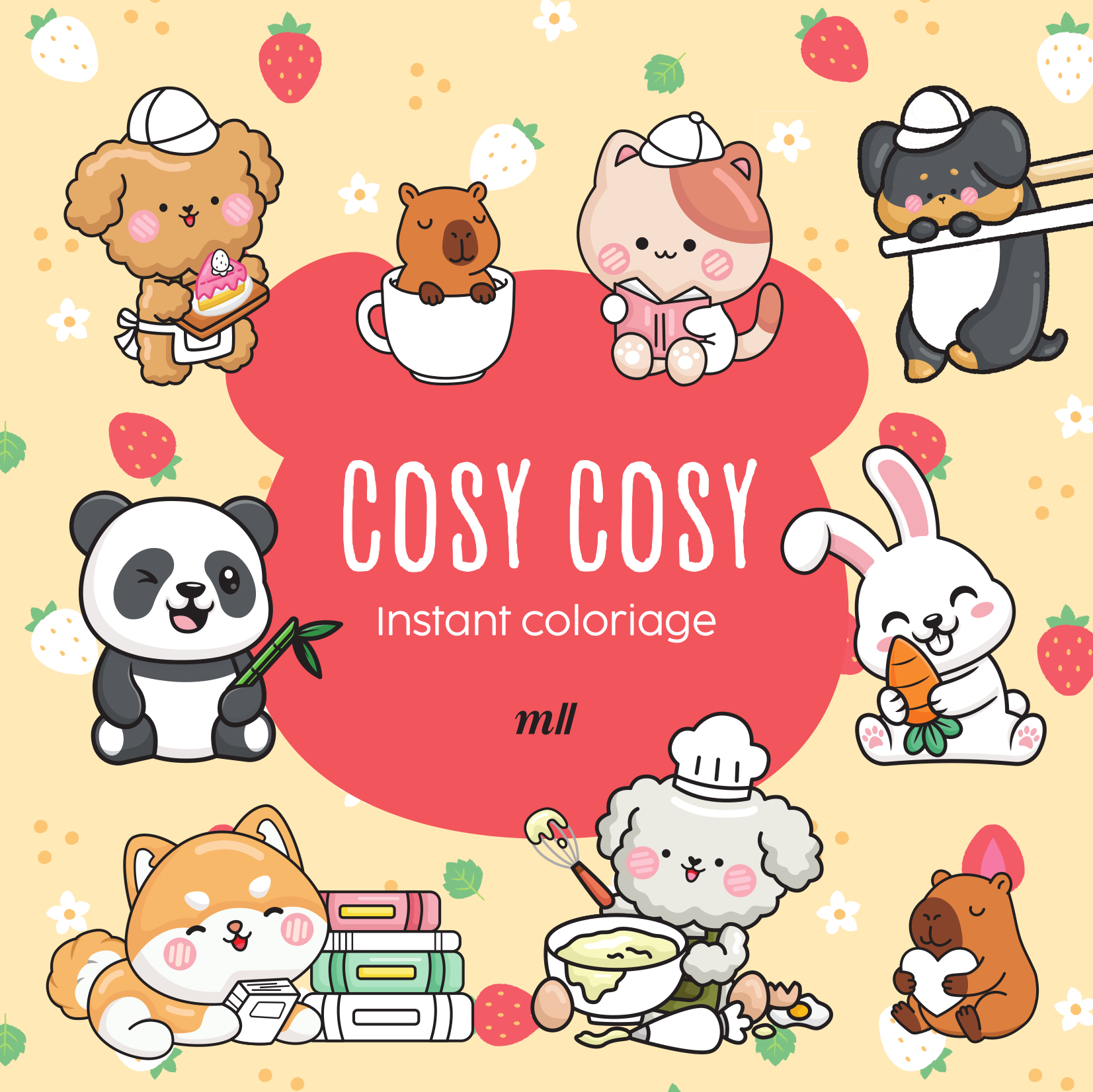 INSTANT COLORIAGE - COSY COSY - 80 COLORIAGES ET 3 MARQUE-PAGES