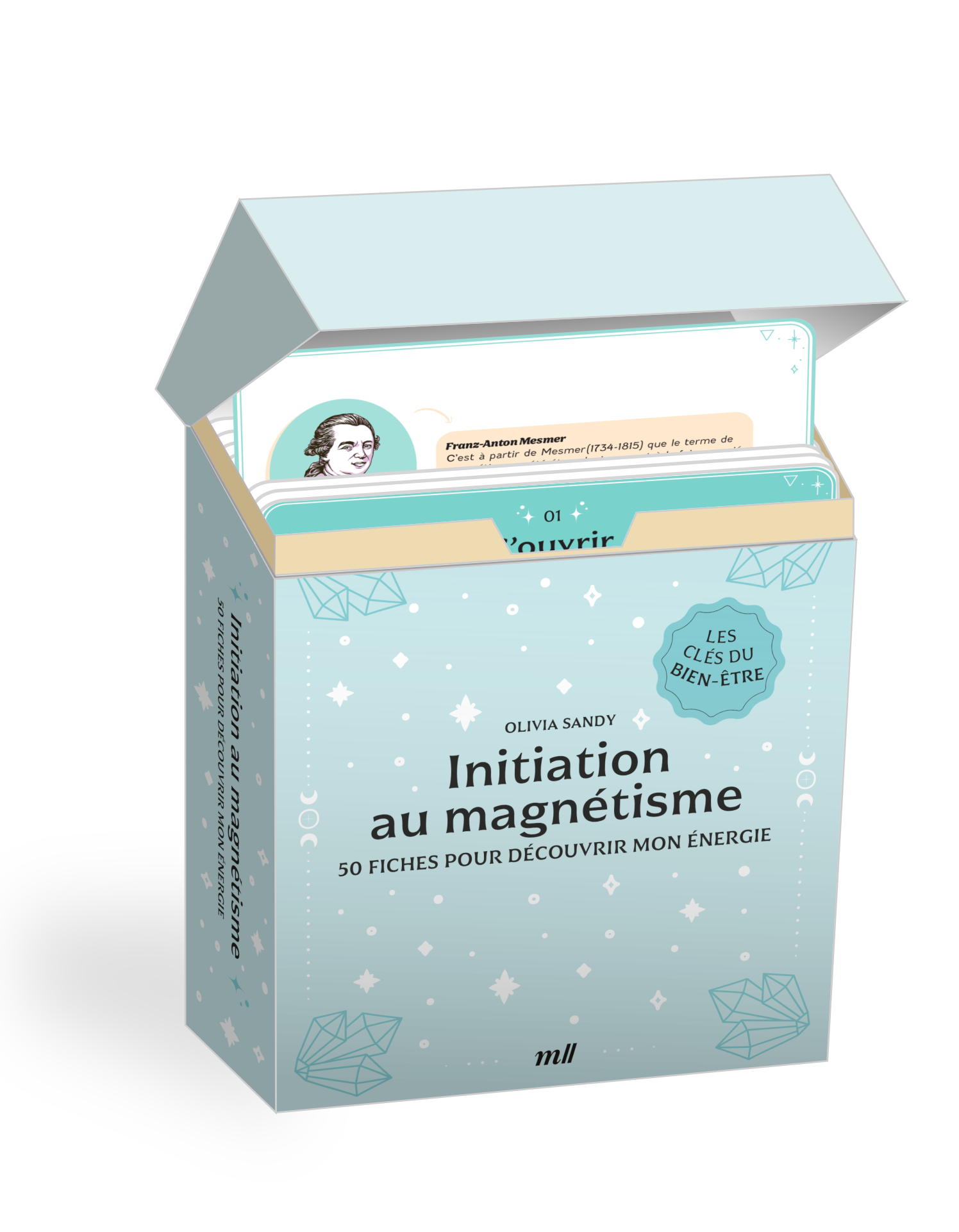 COFFRET - INITIATION AU MAGNETISME - 50 FICHES POUR DECOUVRIR MON ENERGIE