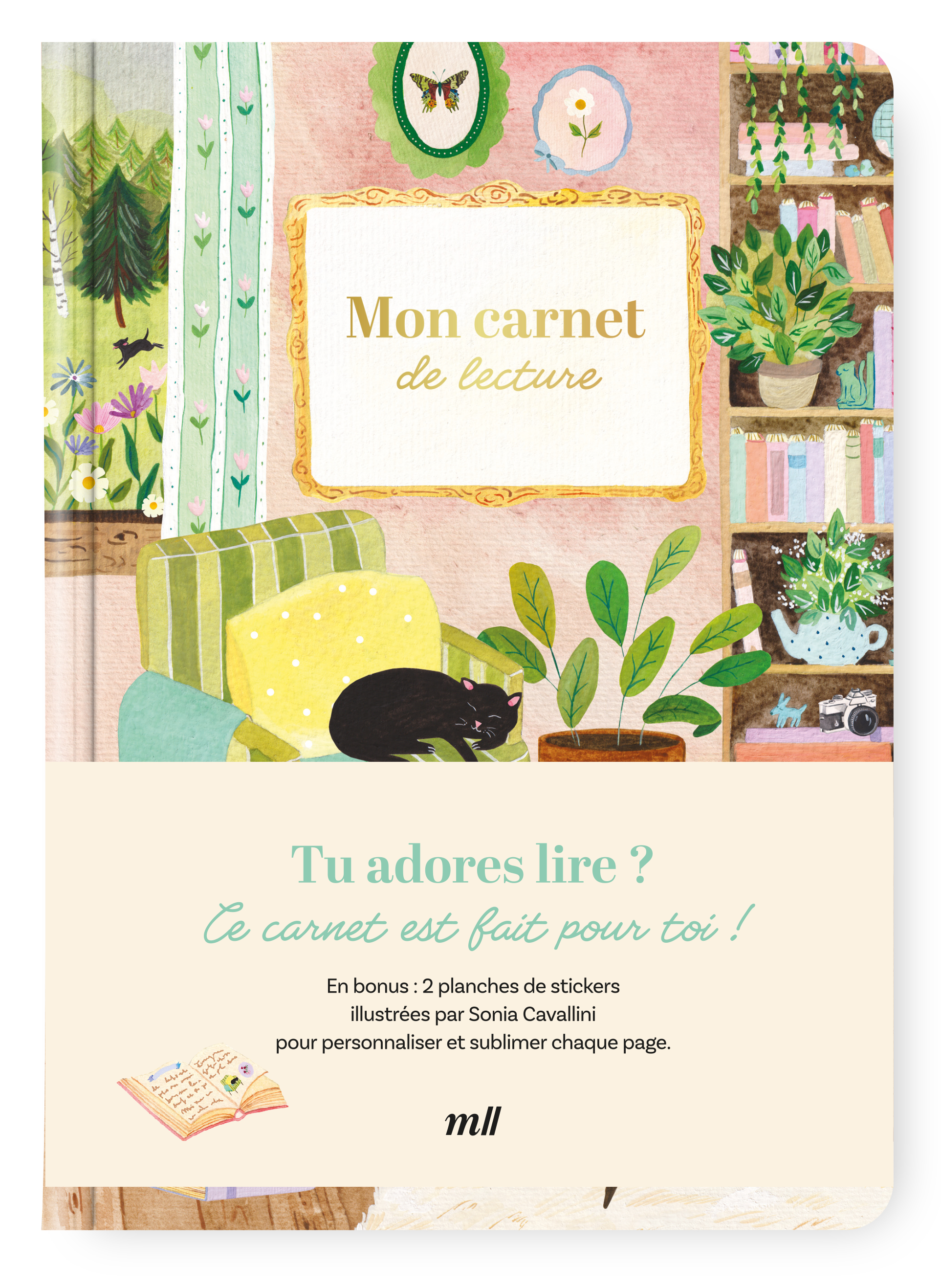 MON CARNET DE LECTURE - PLUS DE 100 FICHES A REMPLIR ! EN BONUS : 2 PLANCHES DE STICKERS