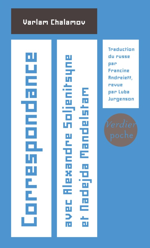 CORRESPONDANCE AVEC ALEXANDRE SOLJENITSYNE ET NADADJA MANDELSTAM