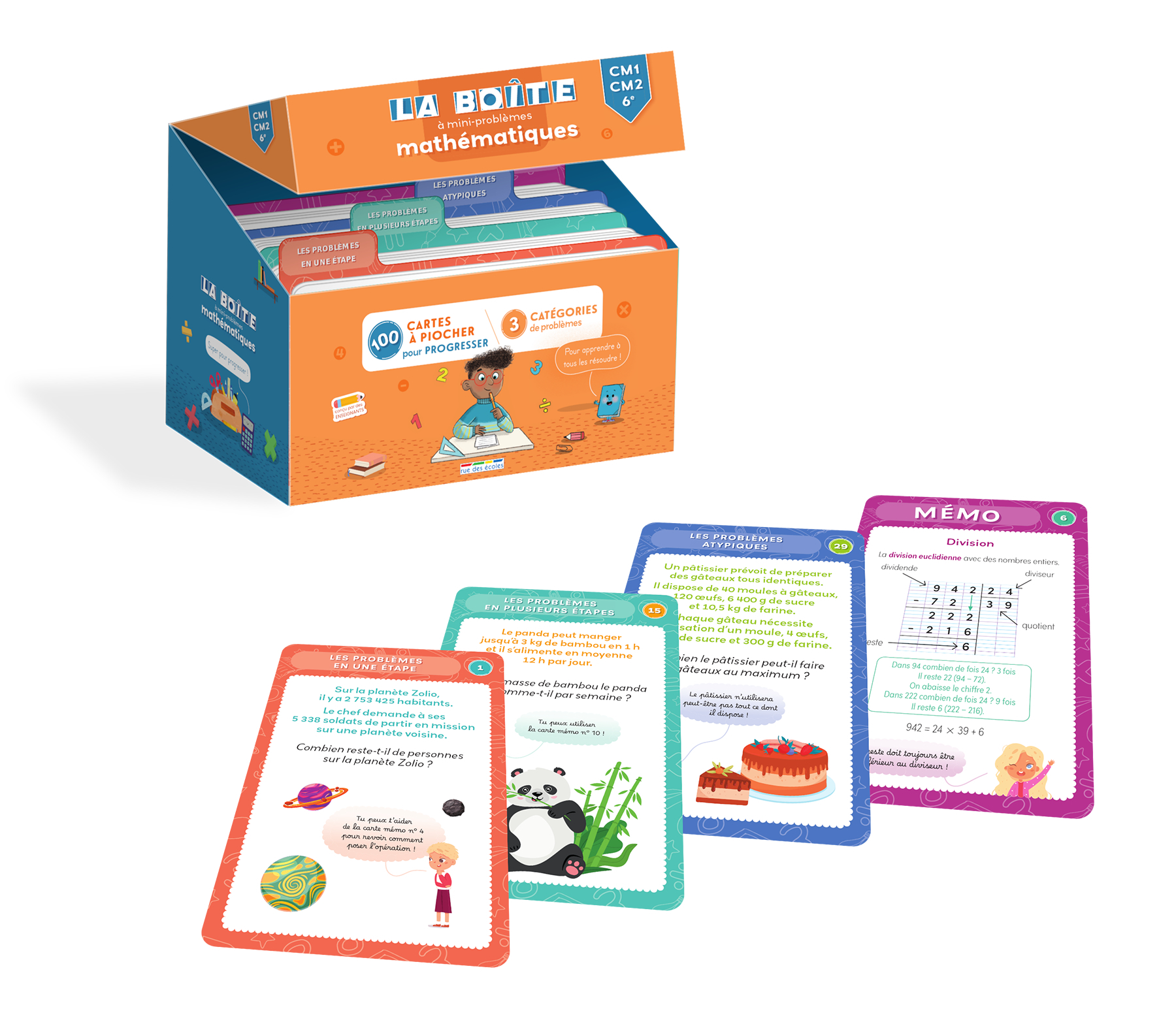 BOITE A MINI-PROBLEMES DE MATHS - CM1-CM2-6E