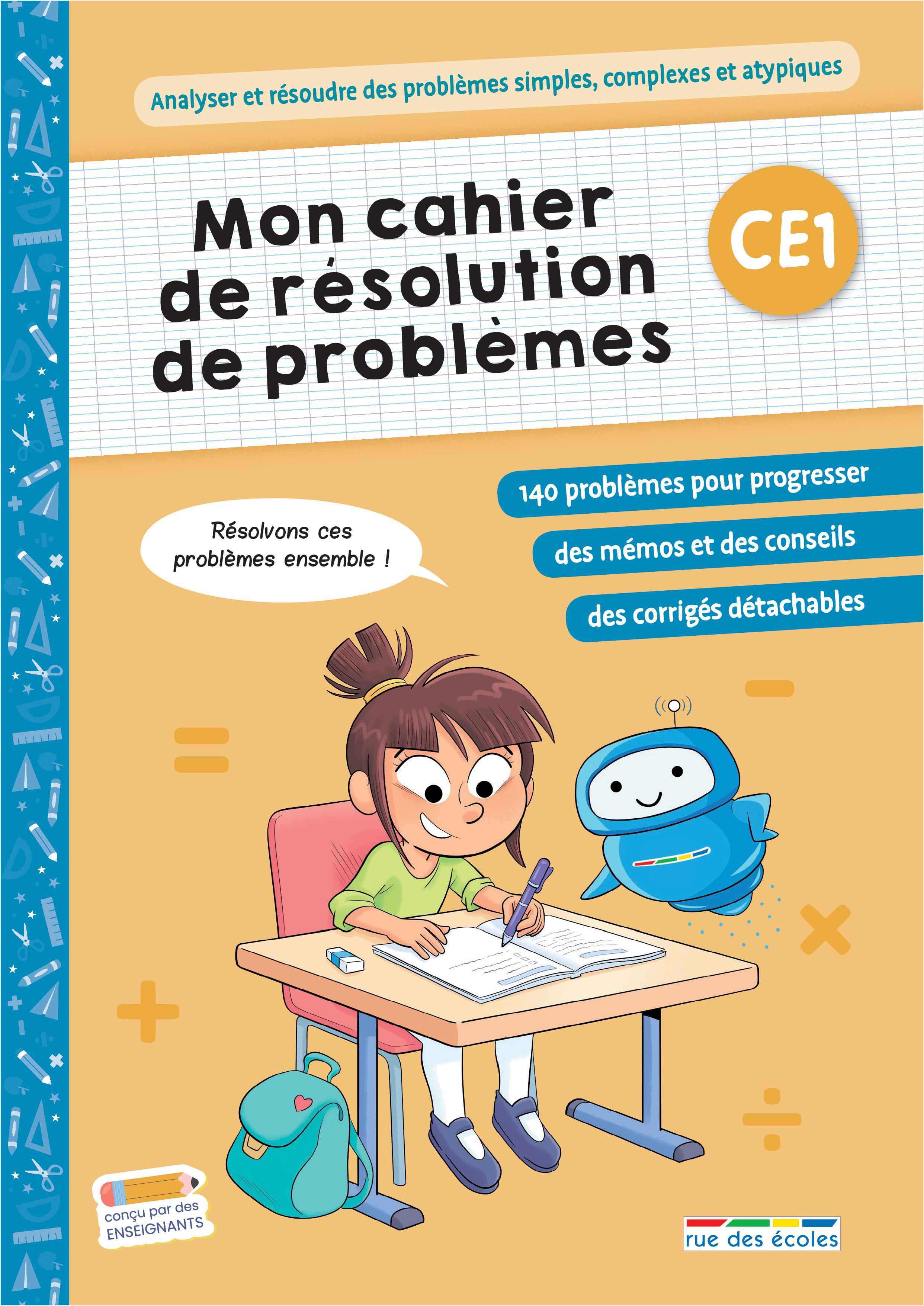 MON CAHIER DE RESOLUTION DE PROBLEMES CE1 - POUR UN ENTRAINEMENT PROGRESSIF