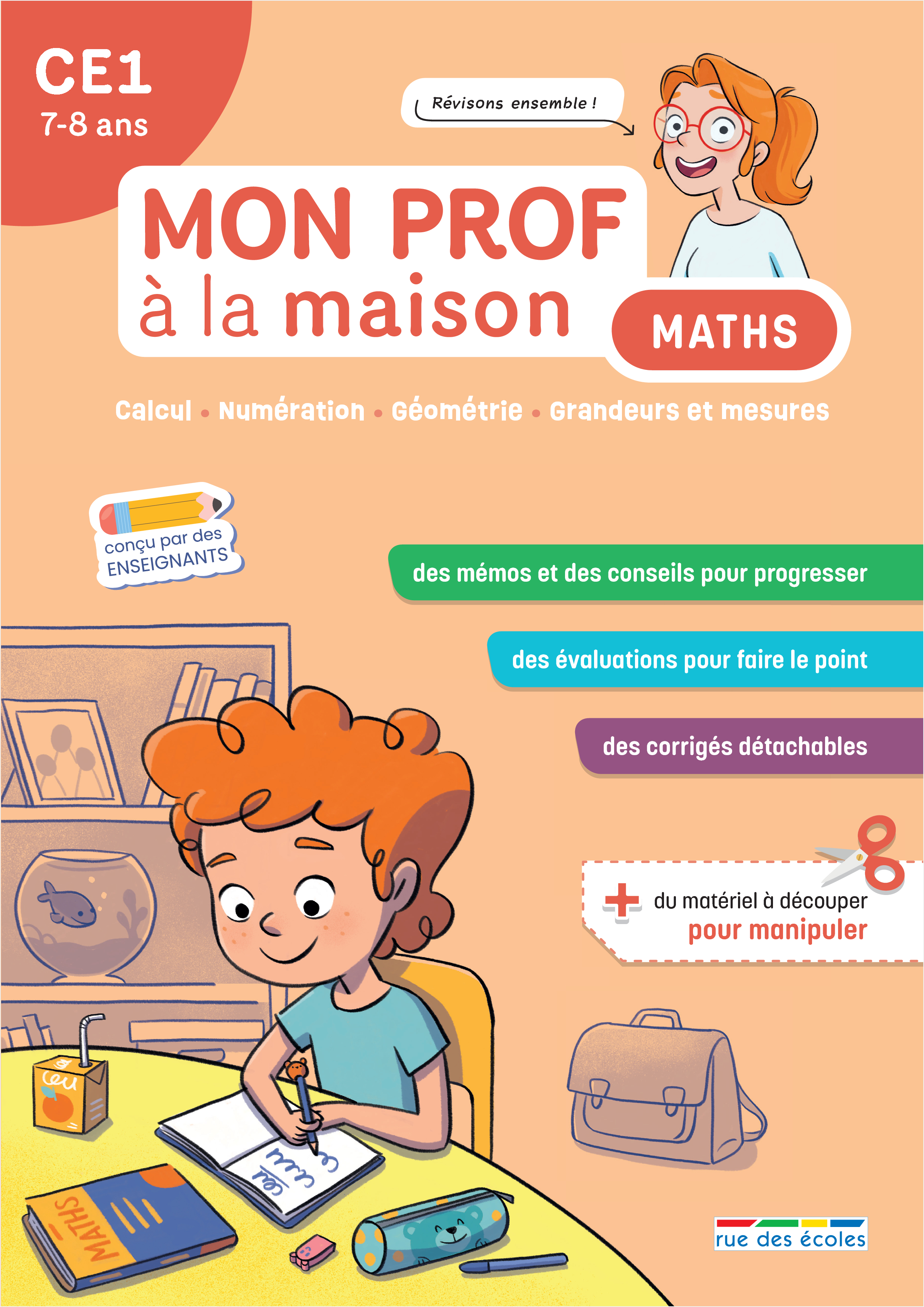 MON PROF A LA MAISON - MATHS CE1 - CALCUL NUMERATION GEOMETRIE GRANDEURS ET MESURES