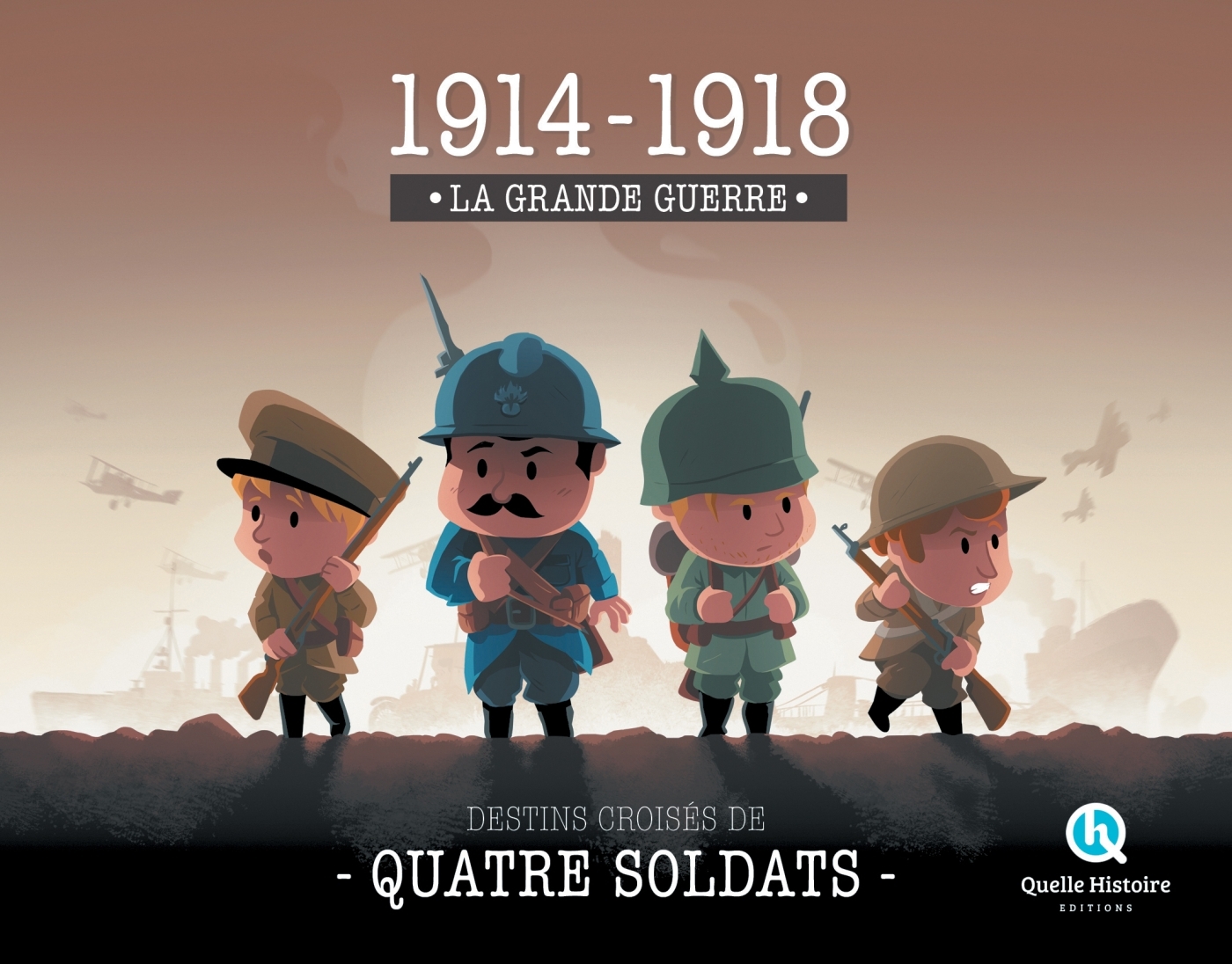 14-18 LA GRANDE GUERRE-COFFRET 4 LIVRES JEUNESSE