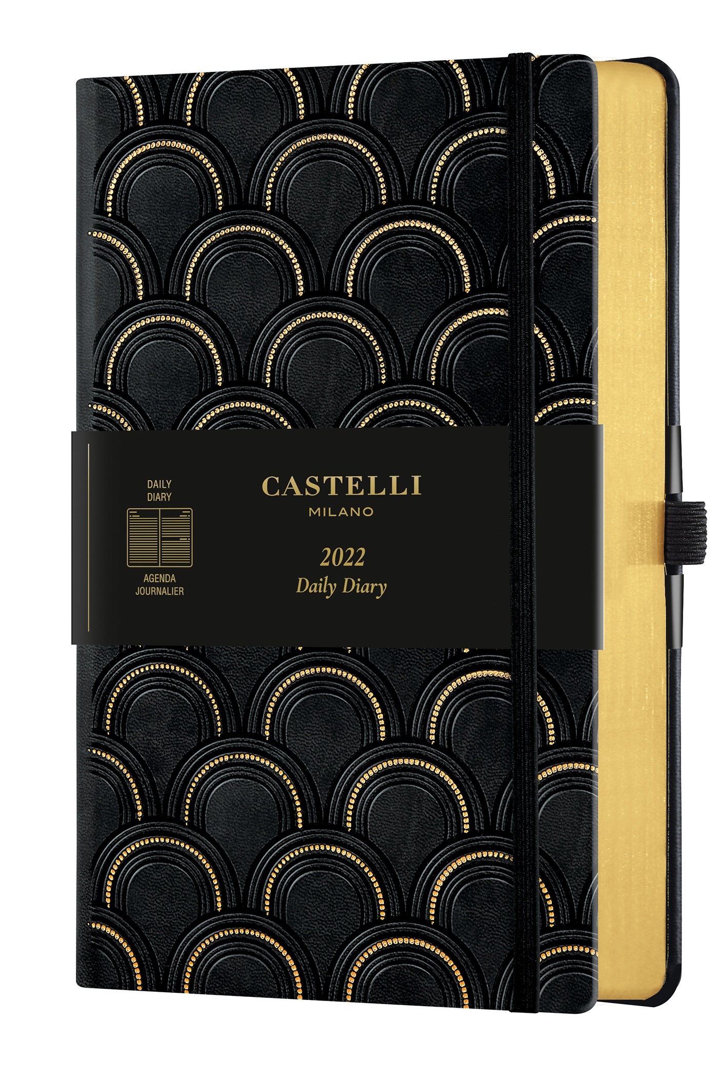 AGENDA 2022 JOURNALIER GRAND FORMAT C&G ART DECO GOLD