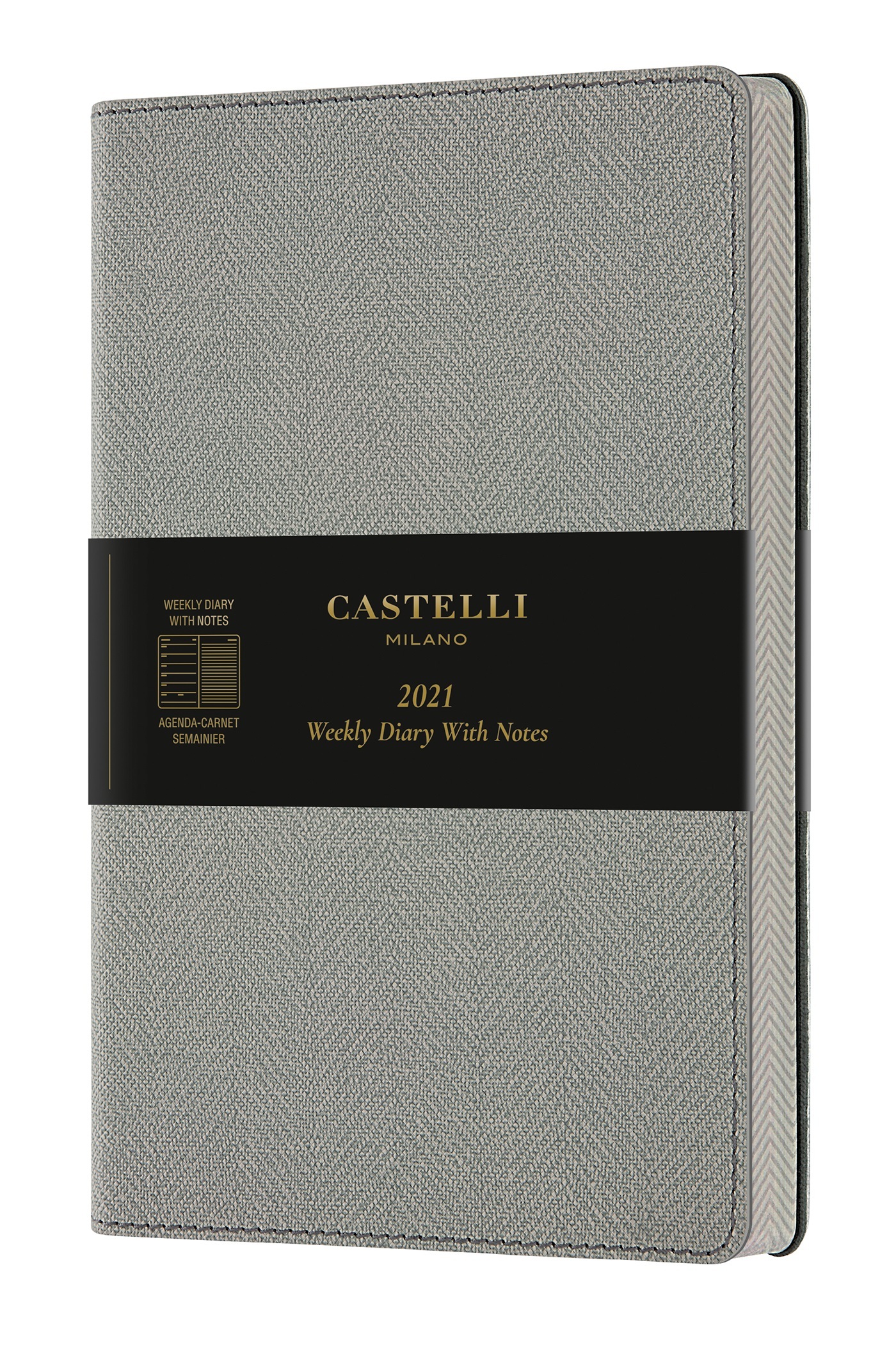 AGENDA 2021 SEMAINIER GRAND FORMAT HARRIS GRIS