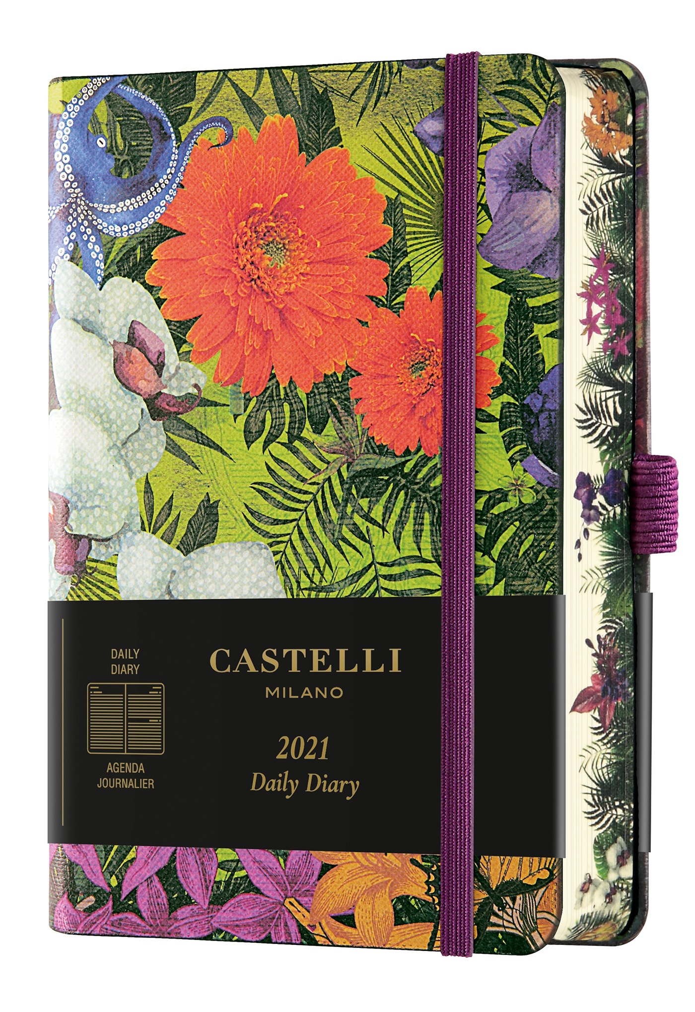 AGENDA 2021 JOURNALIER POCHE EDEN ORCHID