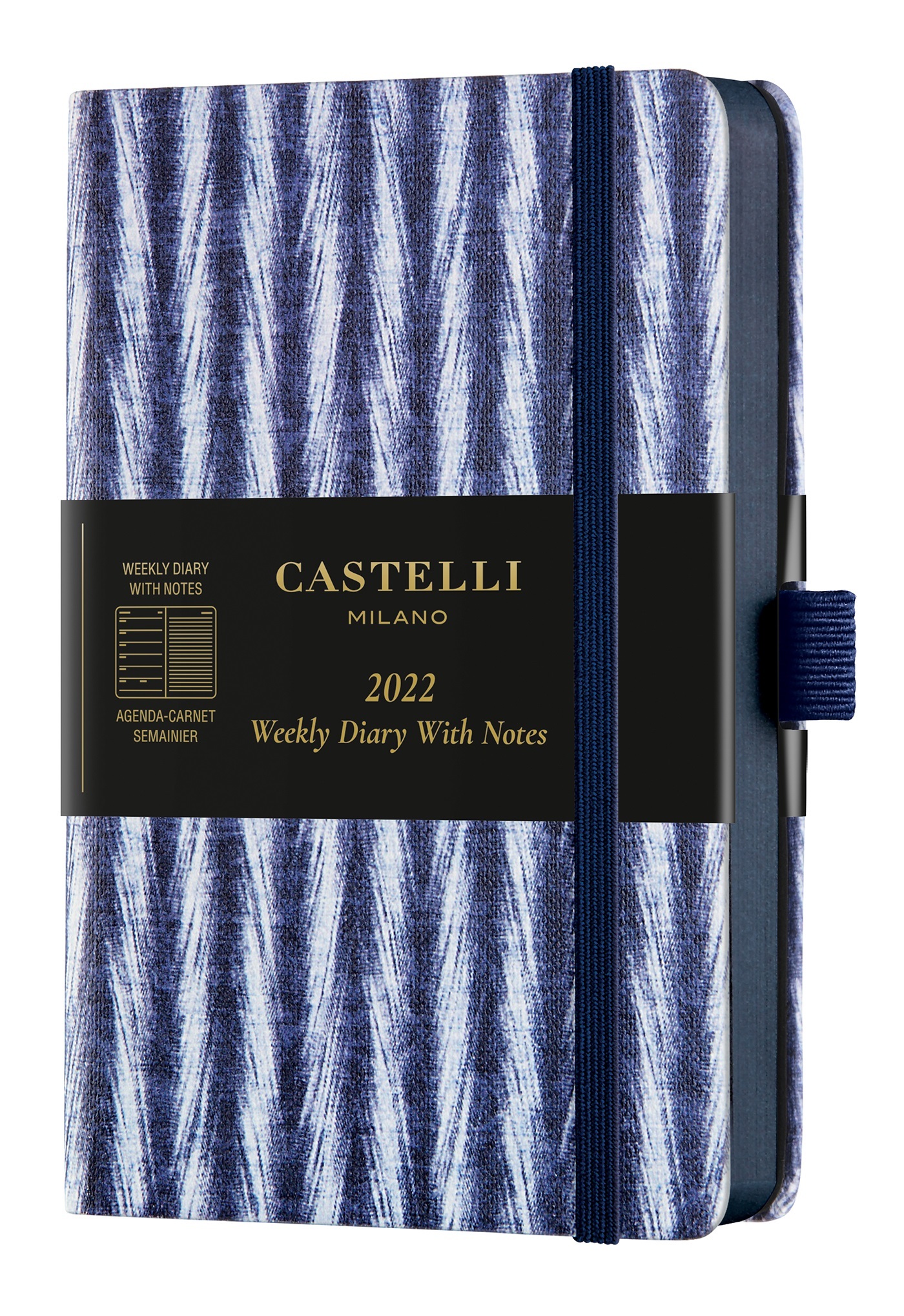 AGENDA 2022 SEMAINIER POCHE SHIBORI TWILL
