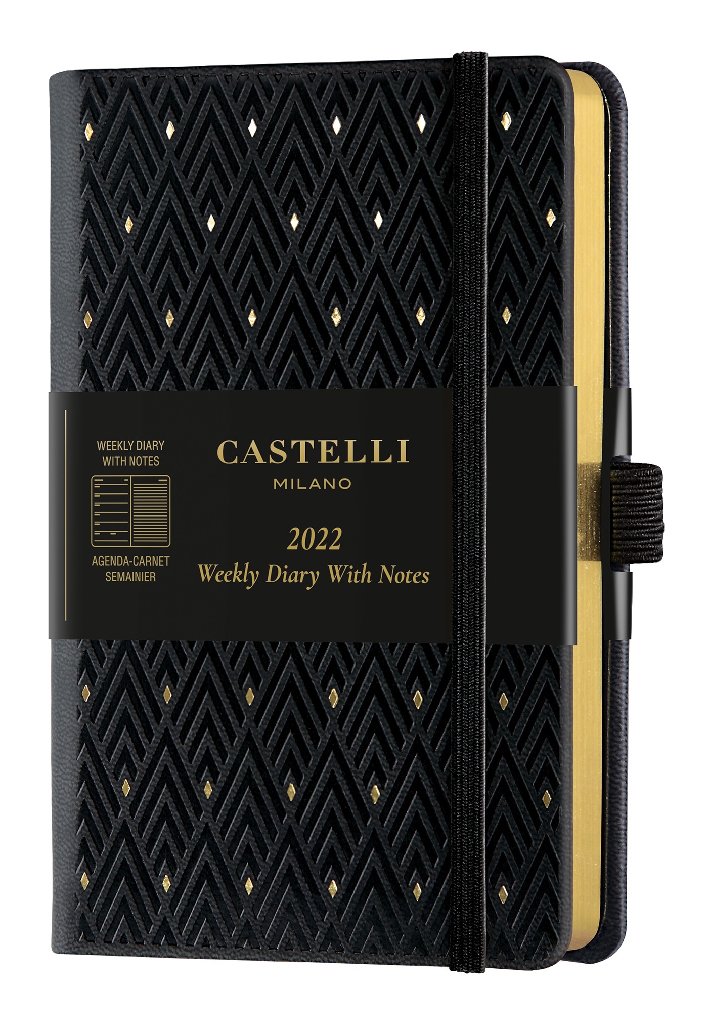 AGENDA 2022 SEMAINIER POCHE C&G DIAMONDS GOLD