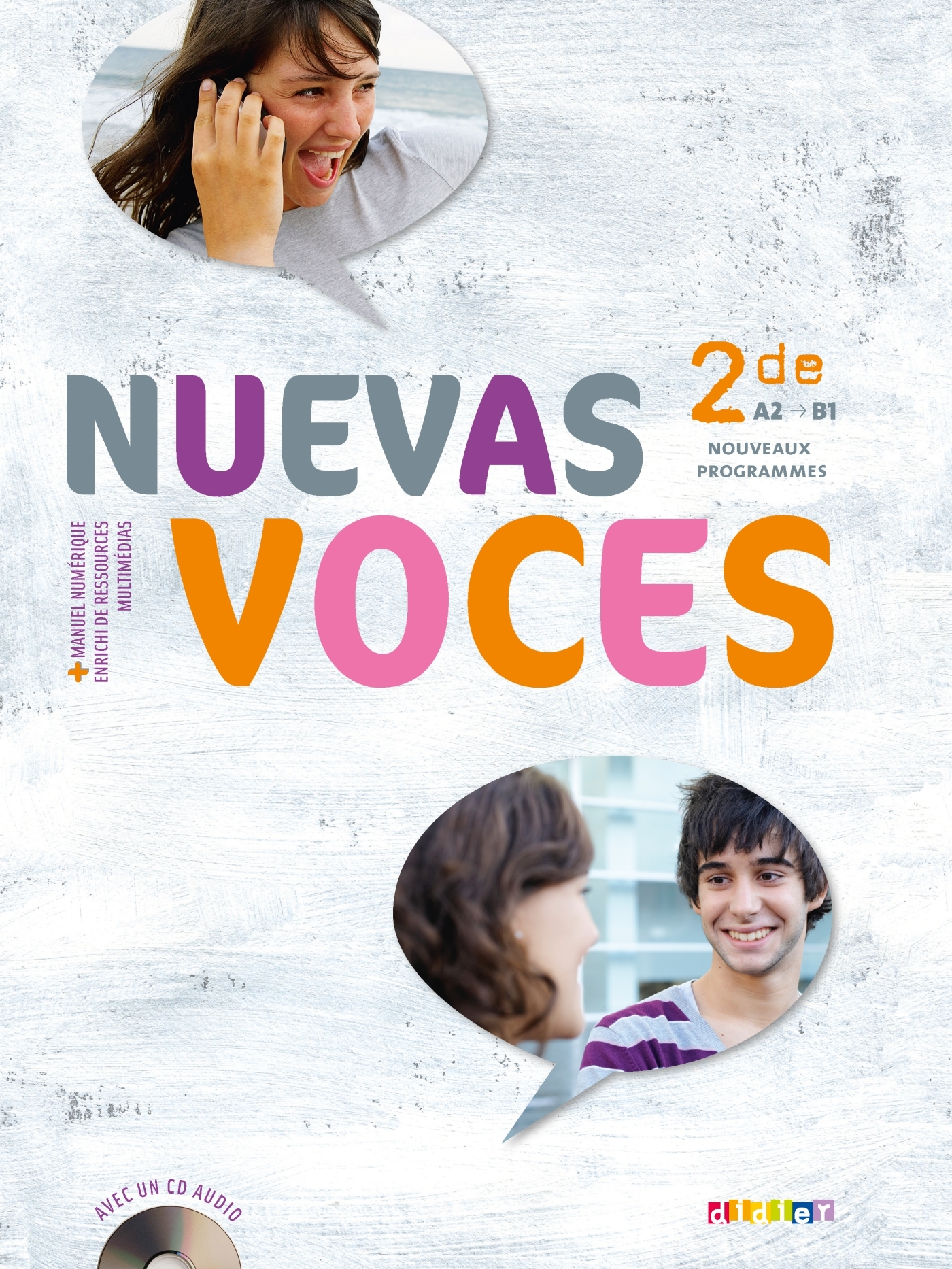 NUEVAS VOCES 2DE - LIVRE + CD AUDIO