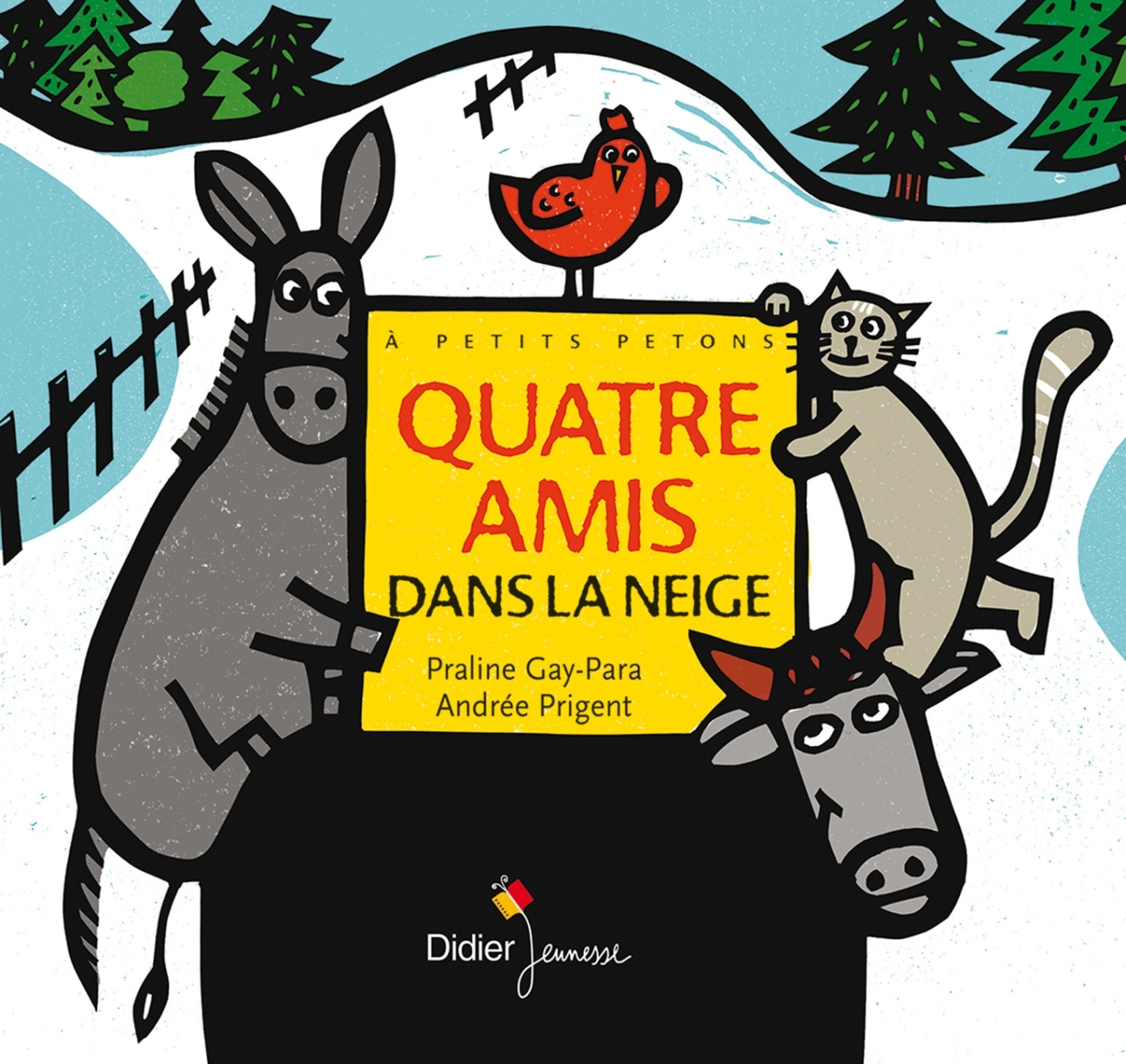 QUATRE AMIS DANS LA NEIGE