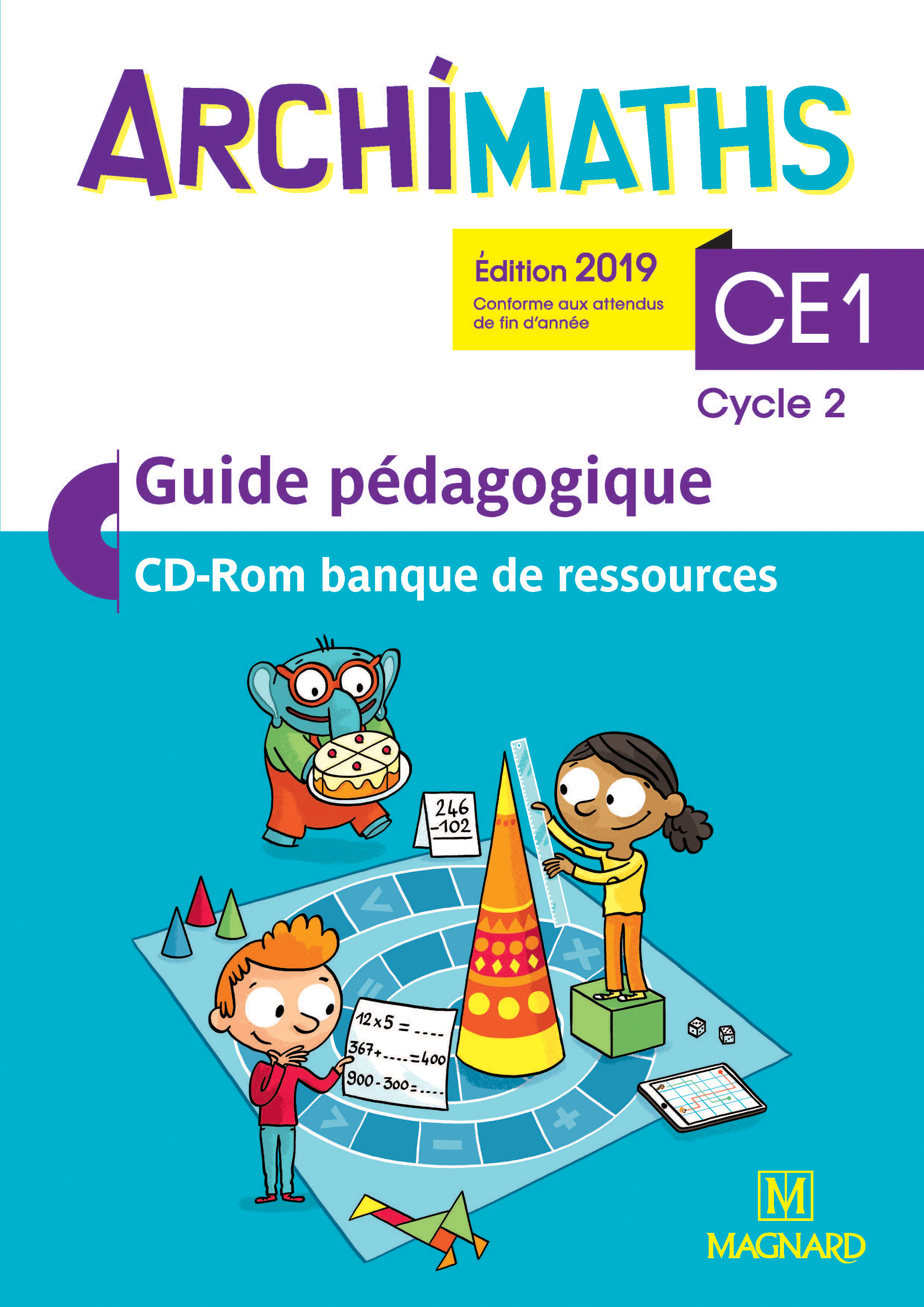 ARCHIMATHS CE1 2019 - GUIDE PEDAGOGIQUE AVEC CD-ROM BANQUE DE RESSOURCES
