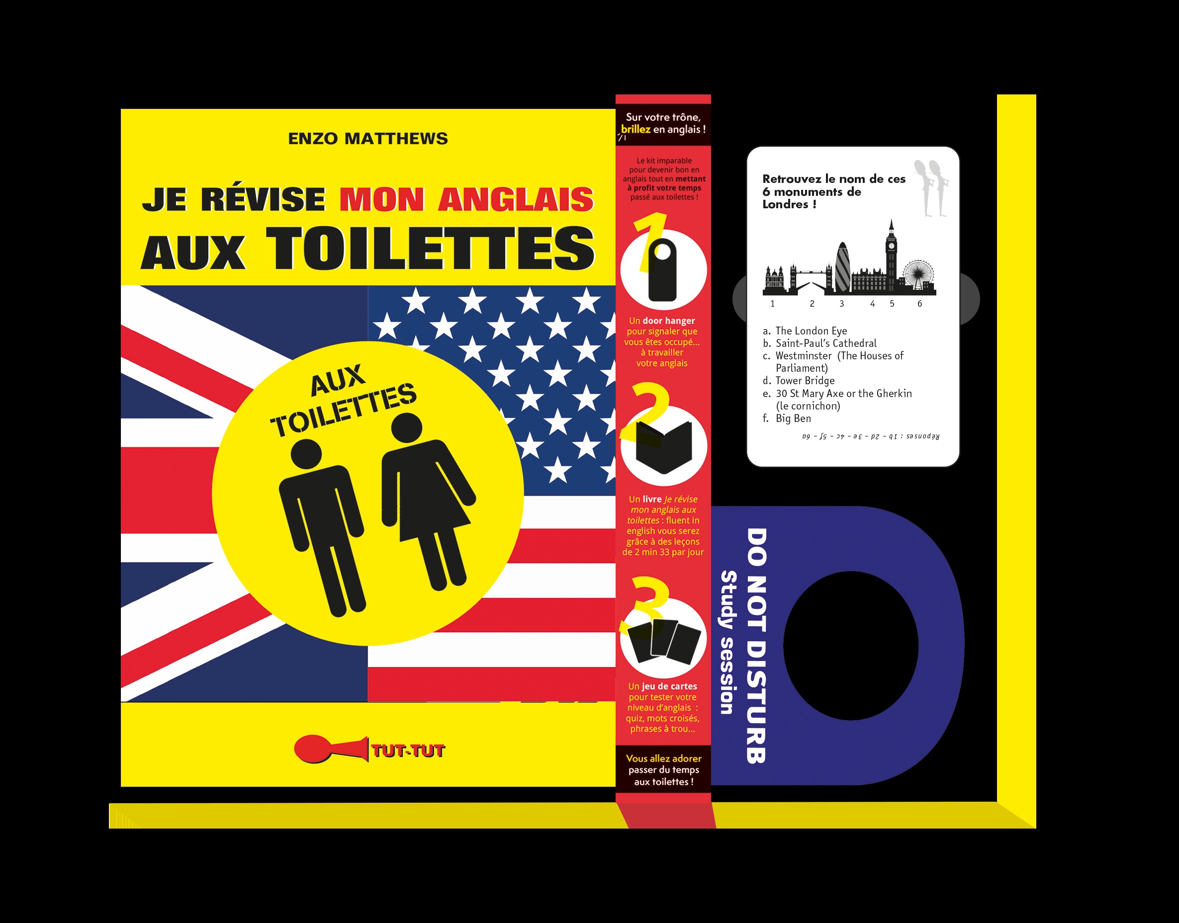 JE REVISE MON ANGLAIS AUX TOILETTES - COFFRET