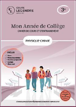 MON ANNEE DE COLLEGE - 3EME PHYSIQUE-CHIMIE-CAHIER DE COURS ET D´ENTRAINEMENT - COURS FICHES DE SYN