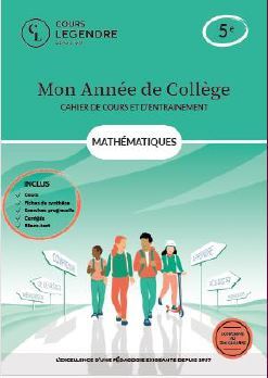 MON ANNEE DE COLLEGE - 5EME MATHEMATIQUES-CAHIER DE COURS ET D´ENTRAINEMENT - COURS FICHES DE SYNTH