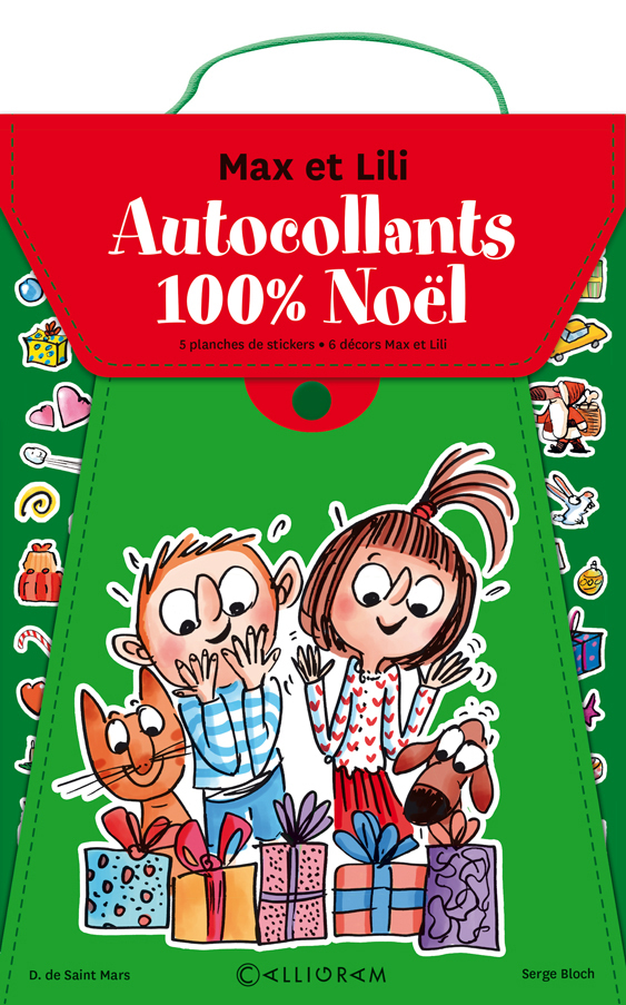 POCHETTE AUTOCOLLANTS 100% NOEL MAX ET LILI