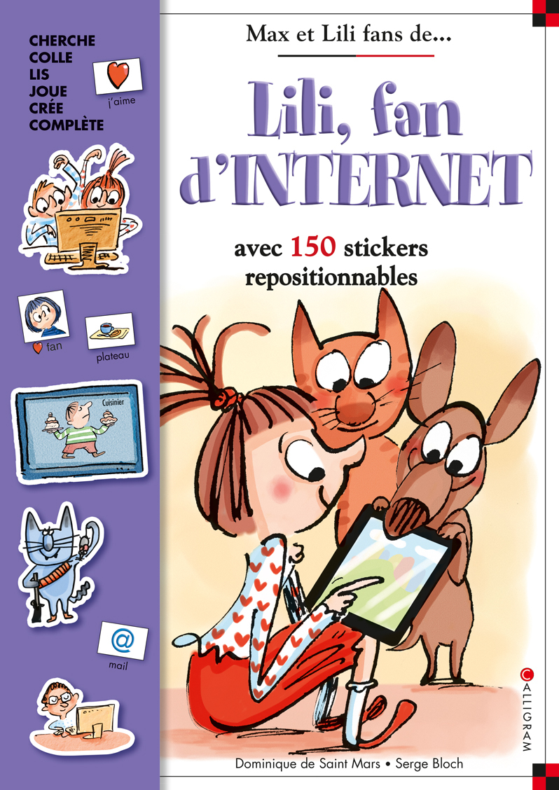 LILI FAN D´INTERNET (LIVRE AUTOCOLLANTS)