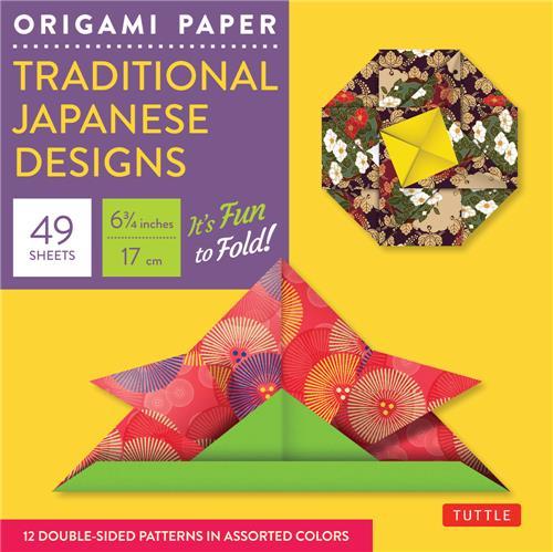 ORIGAMI PAPER TRADITIONAL JAPANESE DESIGNS (SMALL 6 3/4) /ANGLAIS