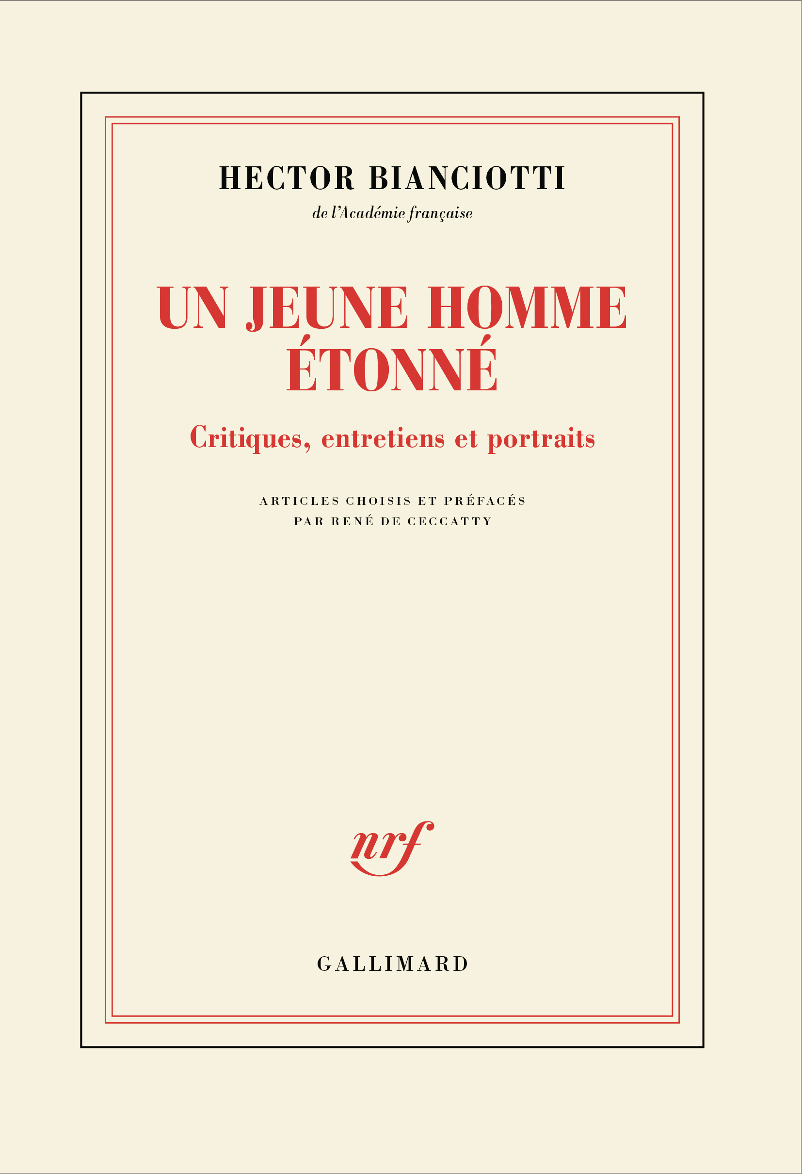 JEUNE HOMME ETONNE - CRITIQUES, ENTRETIENS ET PORTRAITS