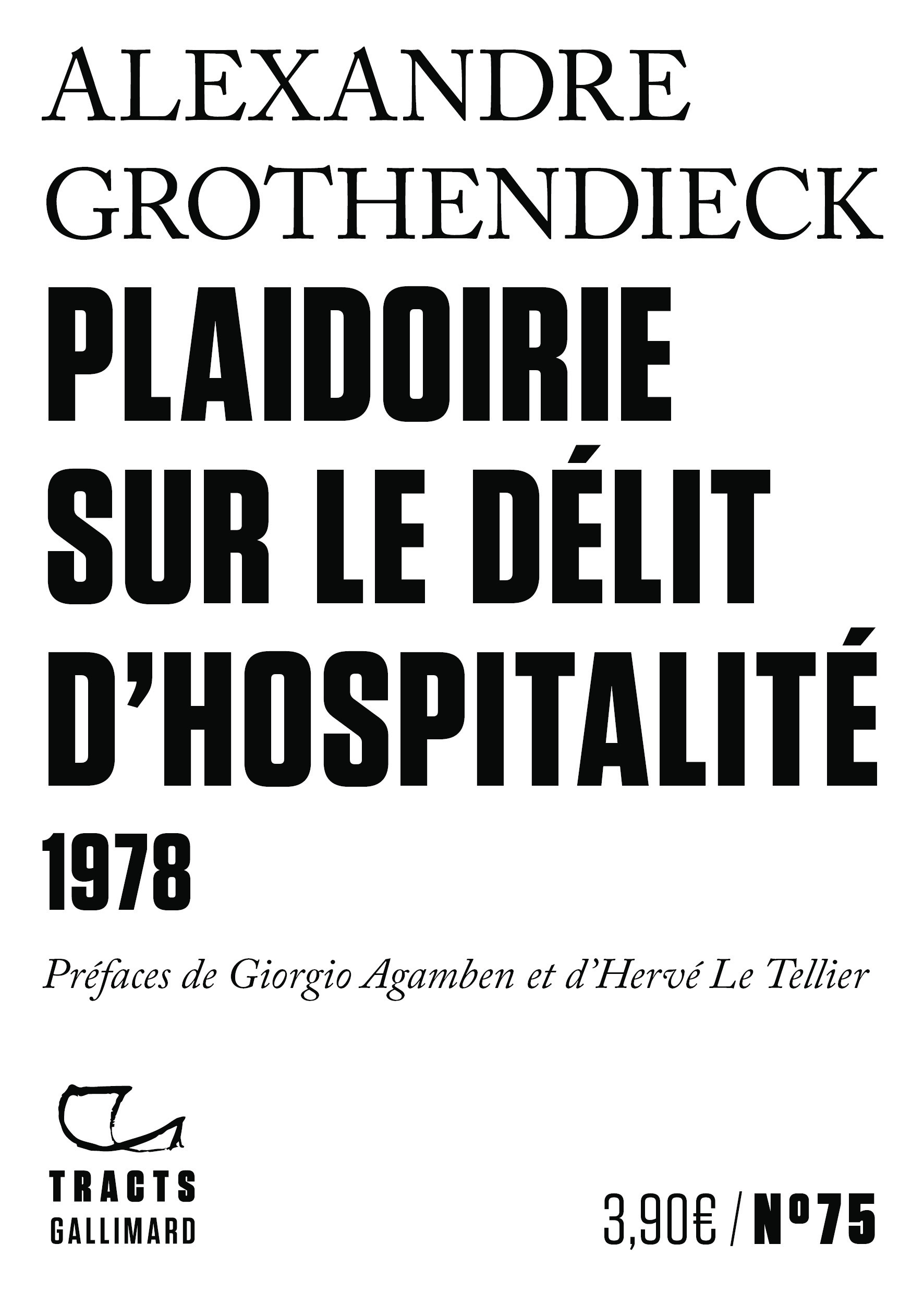 PLAIDOIRIE SUR LE DELIT D´HOSPITALITE - 1978