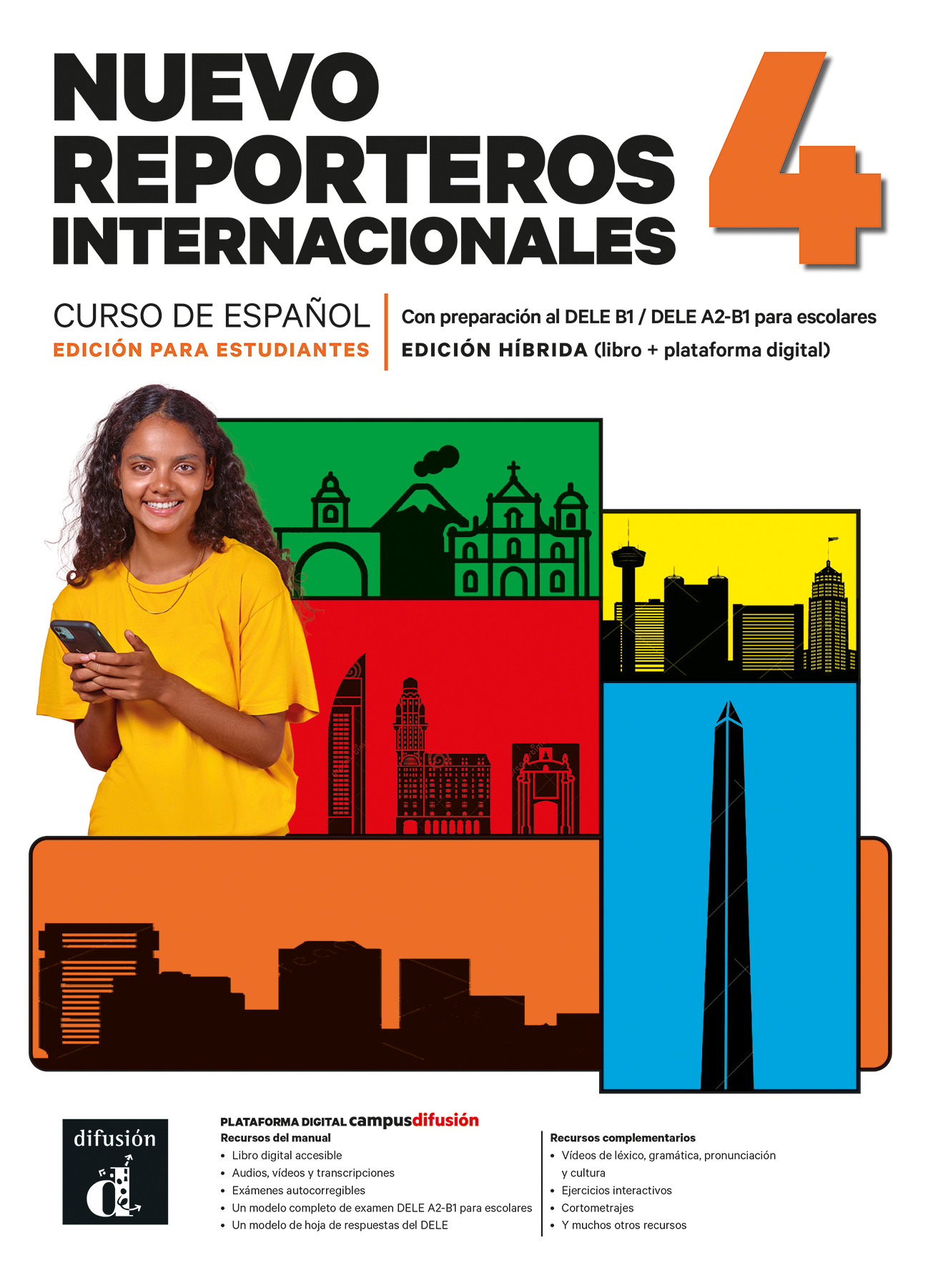 NUEVO REPORTEROS INTERNACIONALES 4. ED. HYBRIDE LIVRE DE L´ELEVE