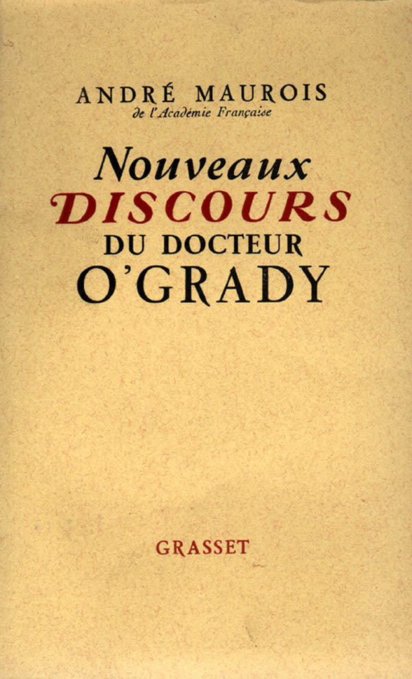 NOUVEAUX DISCOURS DU DR. O´GRADY
