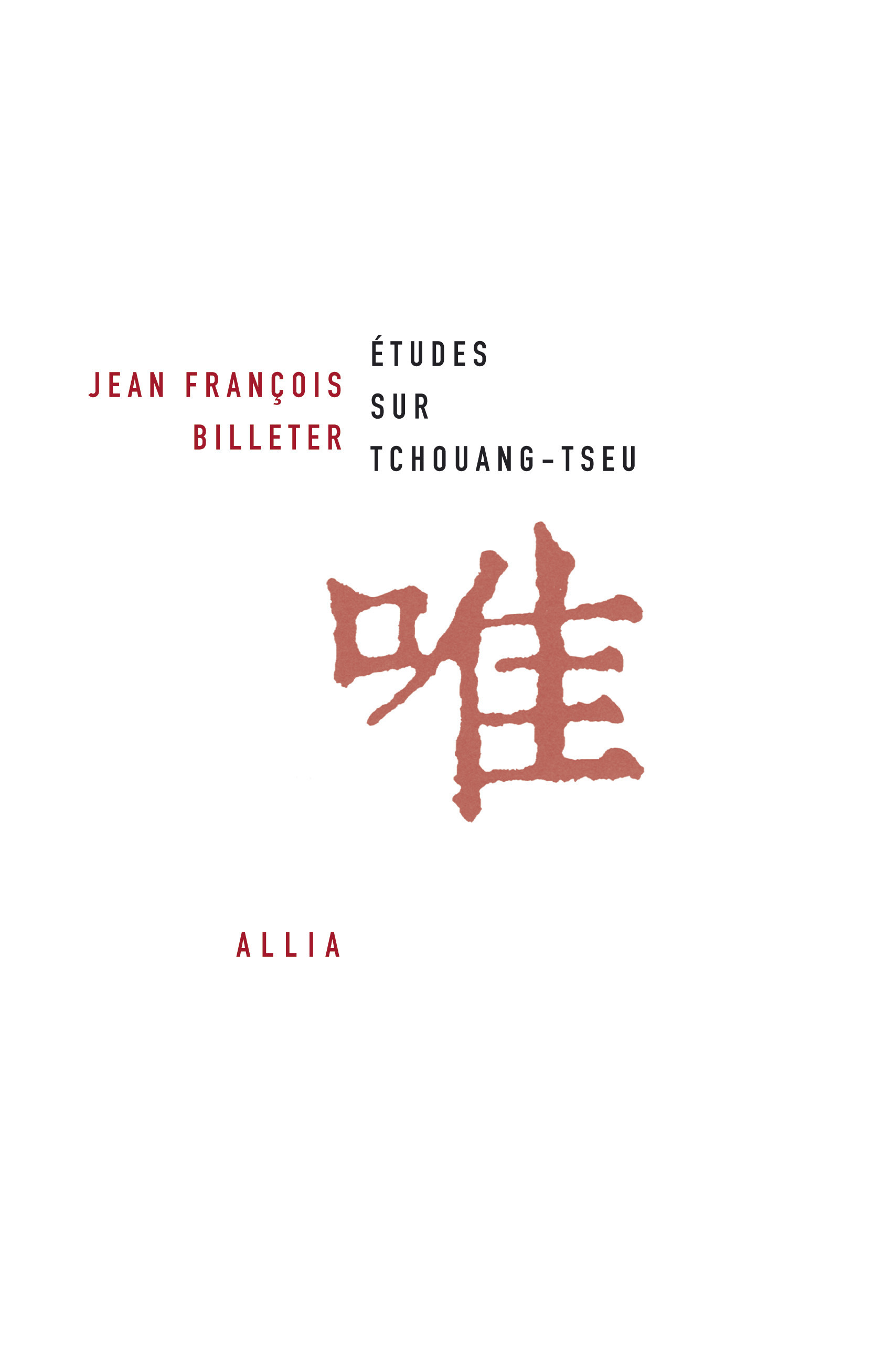 ETUDES SUR TCHOUANG-TSEU