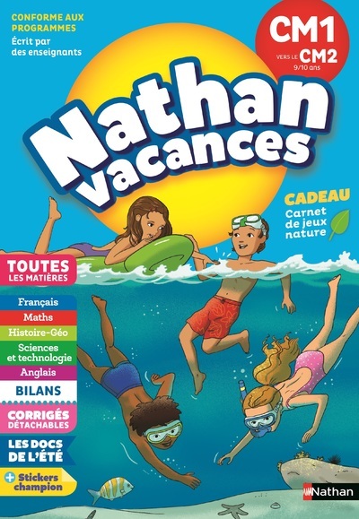 CAHIER DE VACANCES 2018 PRIMAIRE CM1 VERS CM2 9/10 ANS