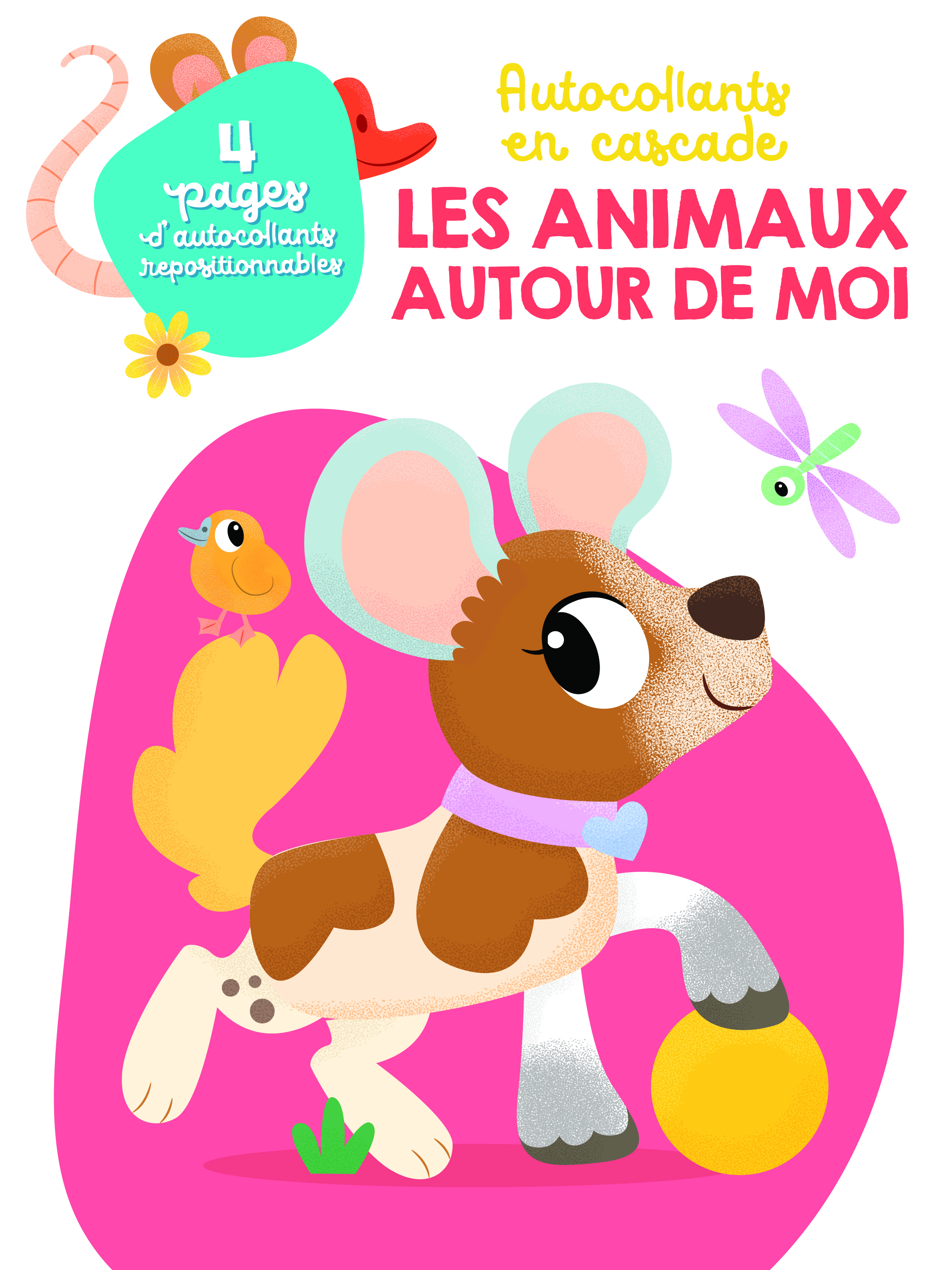 AUTOCOLLANTS EN CASCADE - ANIMAUX AUTOUR DE MOI