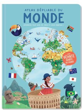 MONDE ATLAS DEPLIABLE