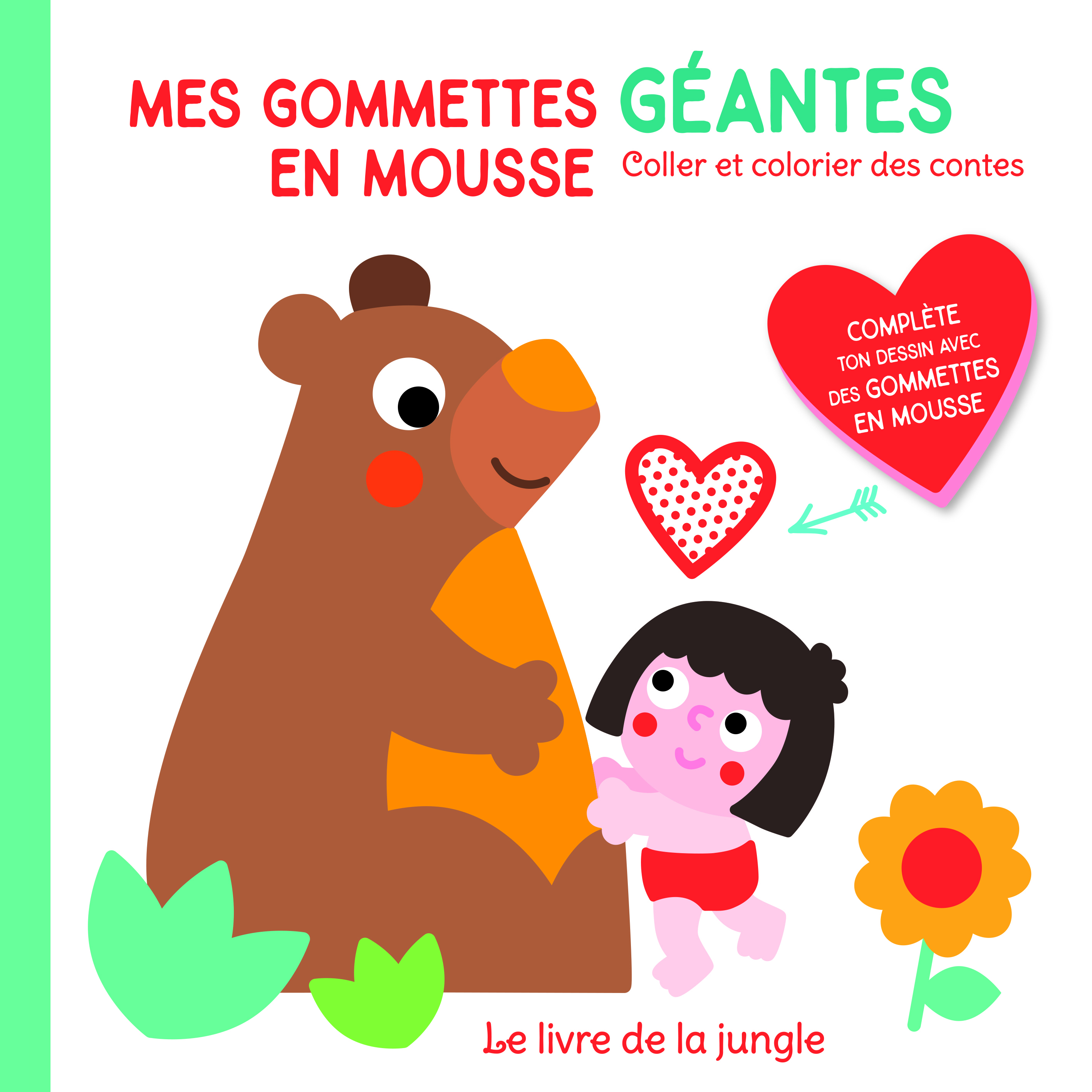 MES GOMMETTES GEANTES EN MOUSSE - LIVRE DE LA JUNGLE