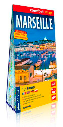 MARSEILLE 1/15.000 (CARTE GRAND FORMAT, LAMINEE)