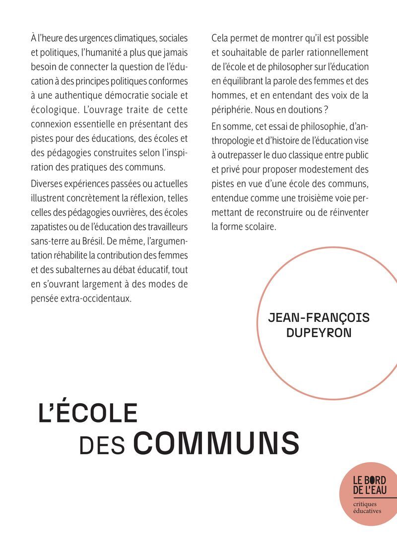 L´ECOLE DES COMMUNS