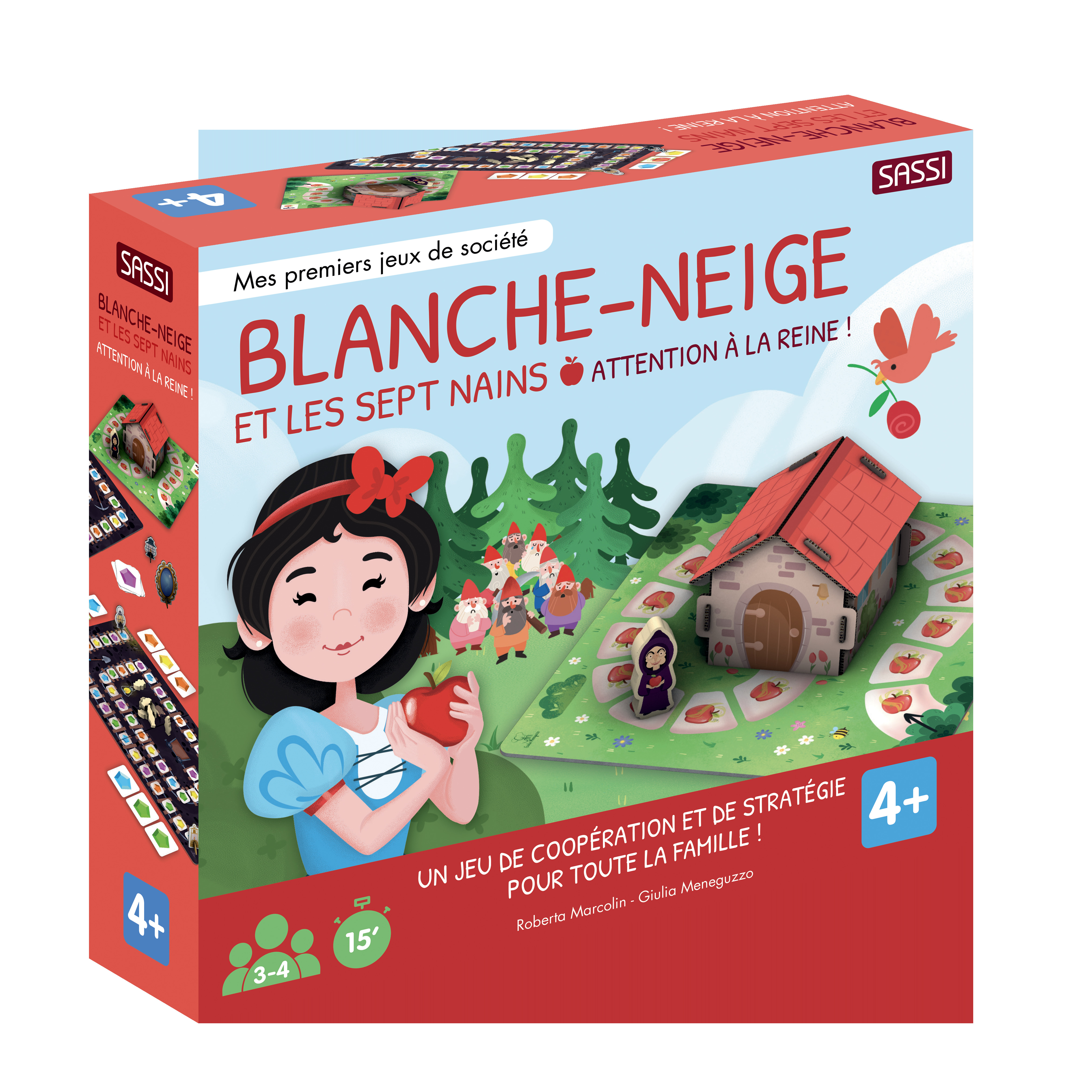 MES PREMIERS JEUX DE SOCIETE - BLANCHE-NEIGE ET LES SEPT NAINS. ATTENTION A LA REINE !