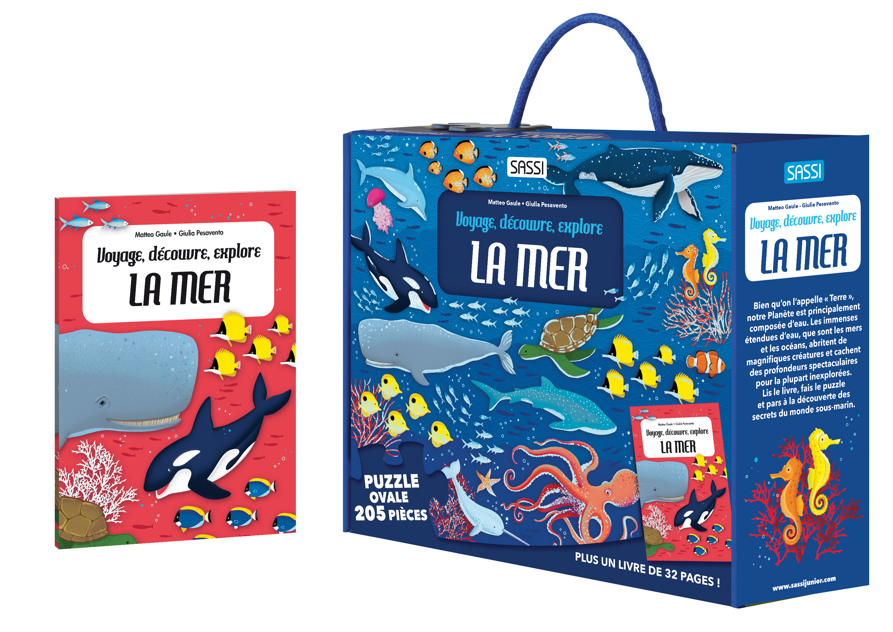 VOYAGE, DECOUVRE, EXPLORE - LA MER / PUZZLE OVALE 205 PIECES